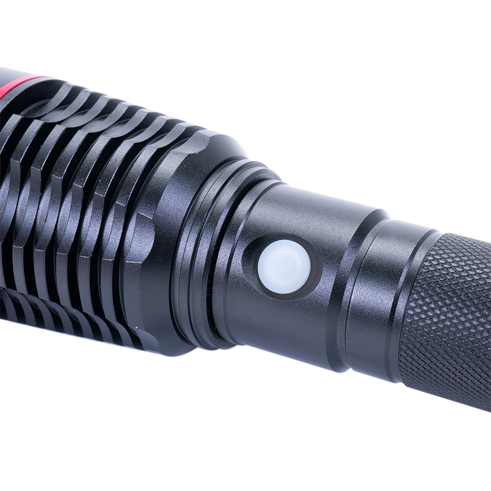Pachet lanterna PNI Adventure F420 din aluminiu cu LED 10W, 1000lm, pana la 420m, cu 2 acumulatori inclusi, 8000 mAh tip 26650 si alimentator PNI CHG300 cu port USB C, QC3.0, PD3.0, PPS si port USB-A, 30W