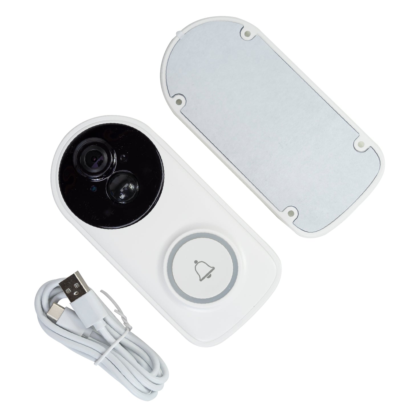 Sonerie video Wifi PNI IDB11S 3MP PIR IP66 control din aplicatie, vizibilitate nocturna