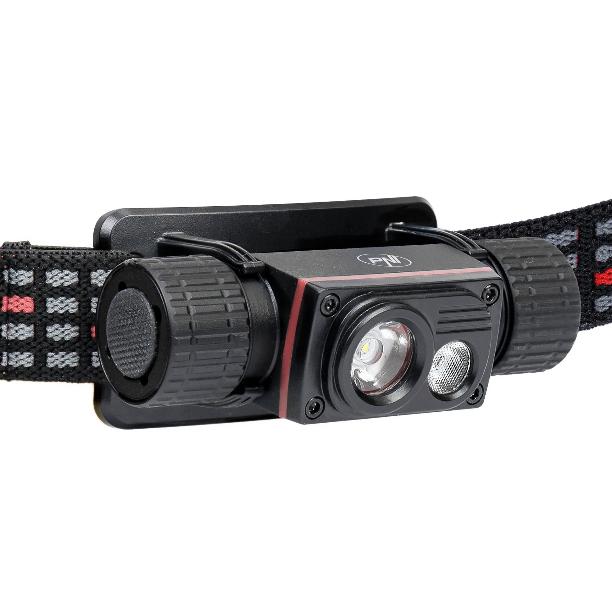 Lanterna frontala PNI Adventure F80 Dual LED, 1000 lm, 6W, 2200 mAh, IP68, cu alimentator PNI CHG300 inclus
