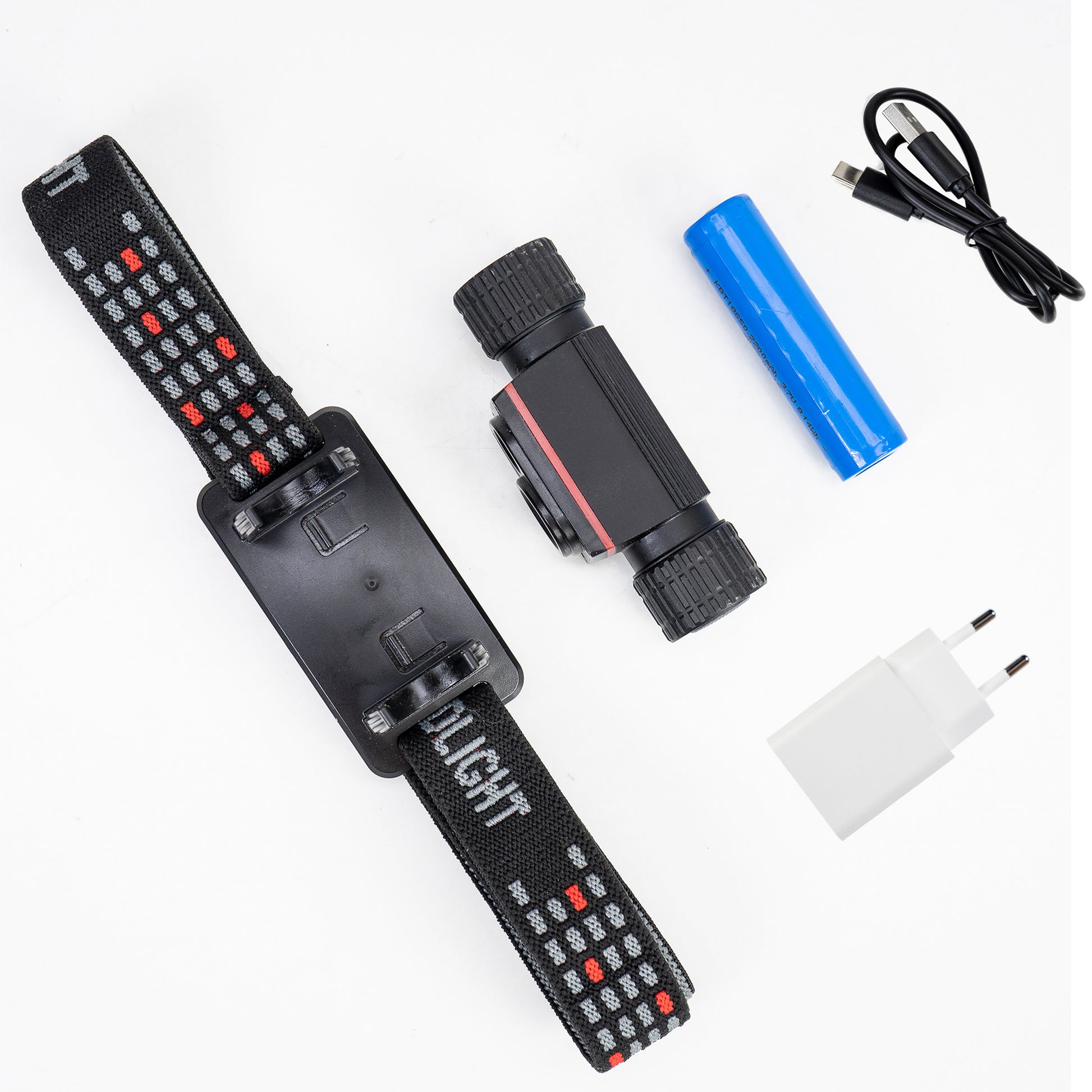 Lanterna frontala PNI Adventure F80 Dual LED, 1000 lm, 6W, 2200 mAh, IP68, cu alimentator PNI CHG300 inclus
