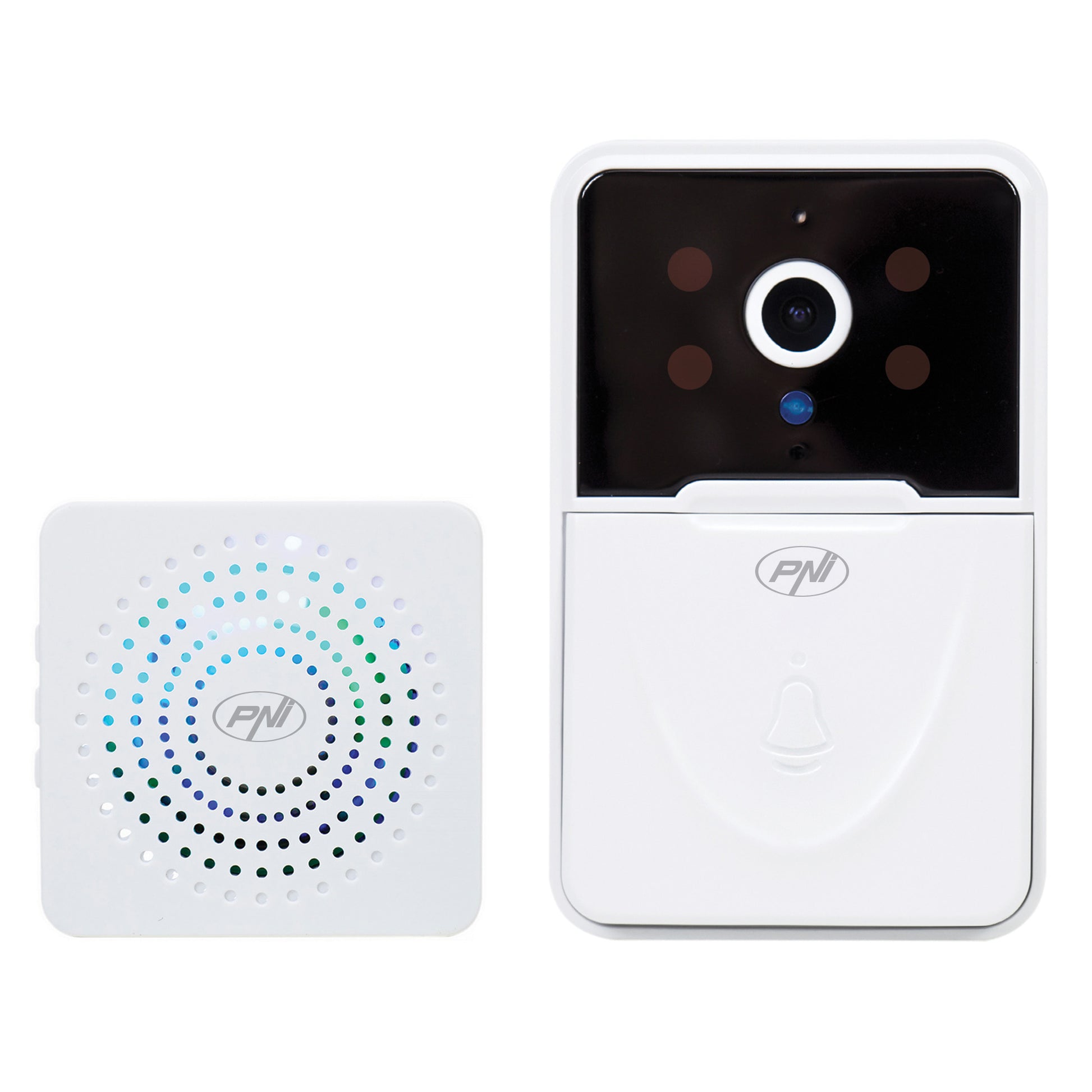 Sonerie video PNI Safe House IDB10, WiFi, control din Tuya, vizibilitate nocturna, selectie ton apel, control volum