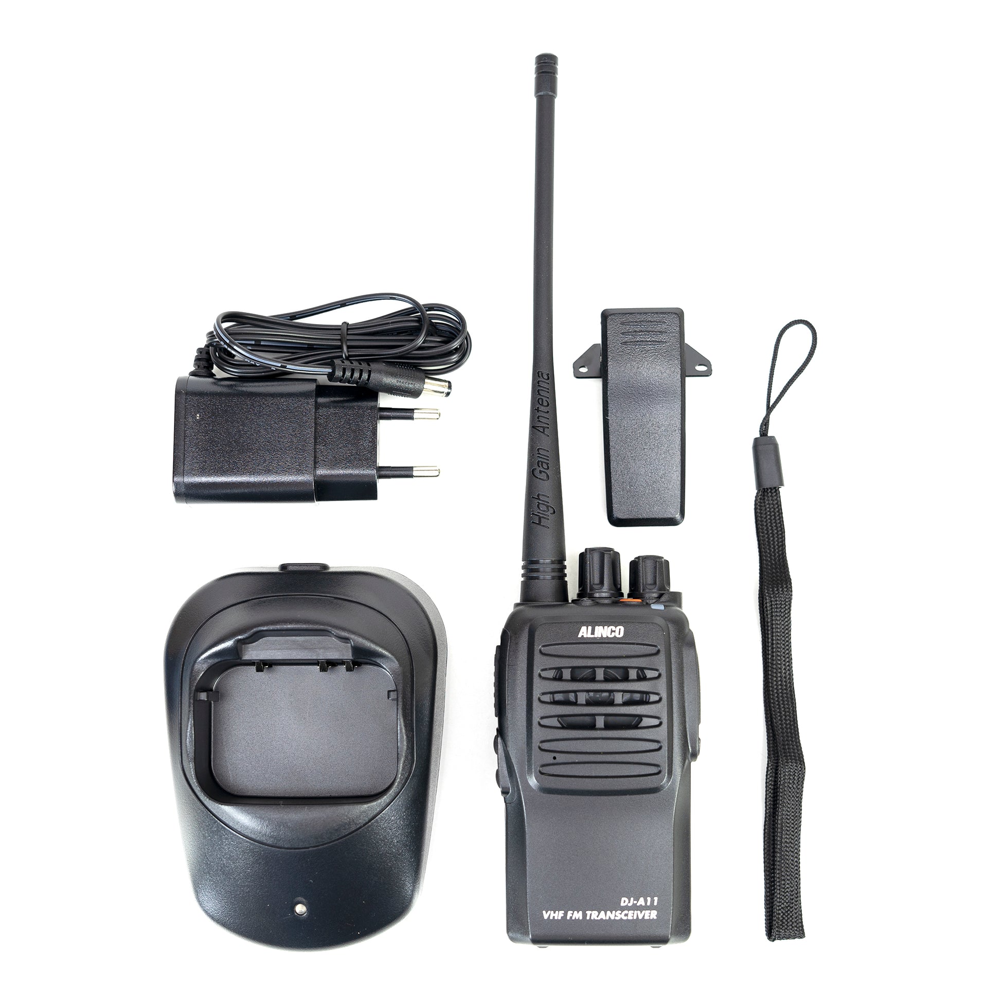 Statie radio VHF portabila PNI Alinco DJ-A-11-E, 136-174 MHz, VOX, Squelch, Compander, acumulator 1500mAh, CTCSS/DCS