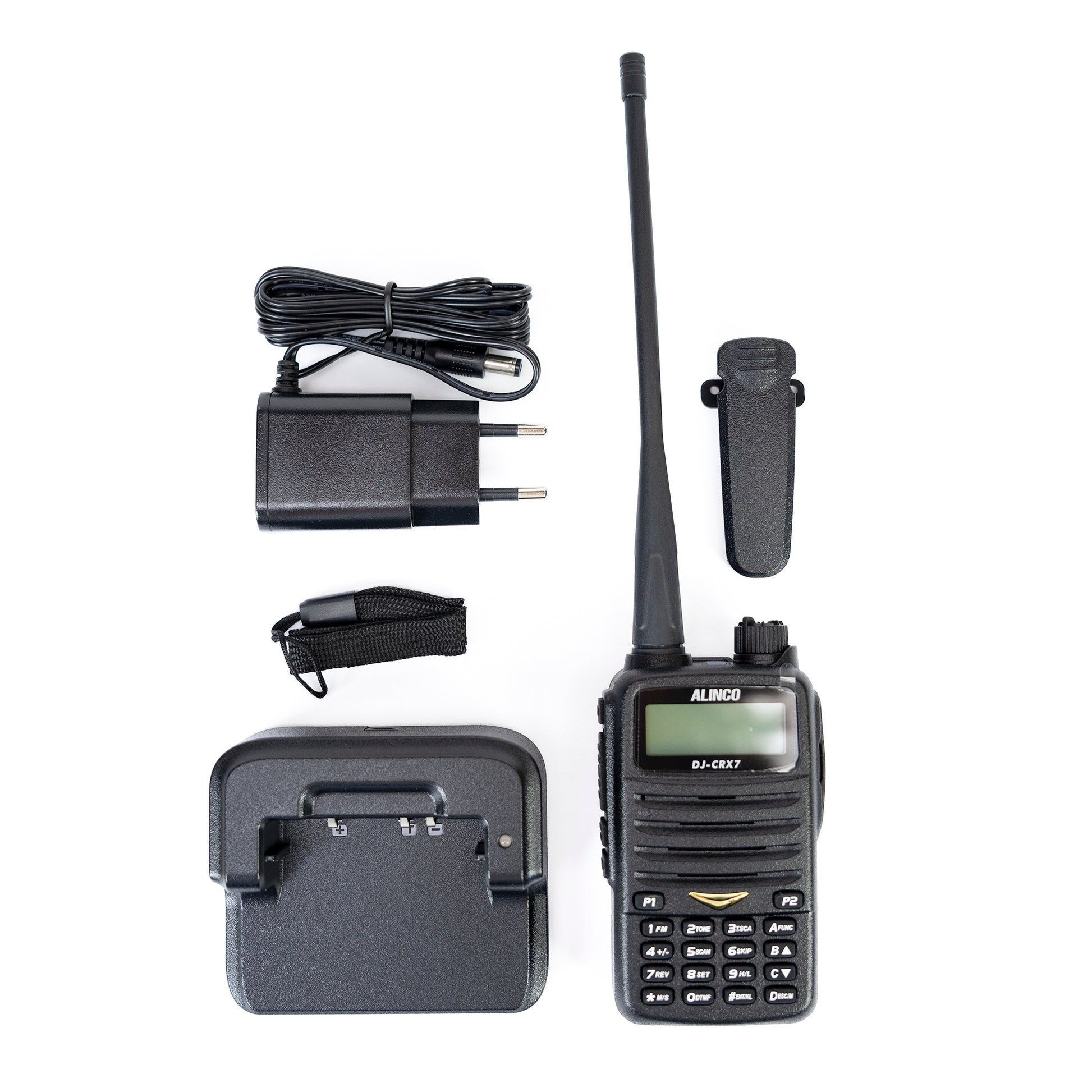 Statie radio VHF/UHF portabila PNI Alinco DJ-CRX-7, Radio FM, acumulator 1800mAh, Talk Around, BCL, TOT, DTMF, CTCSS, DCS