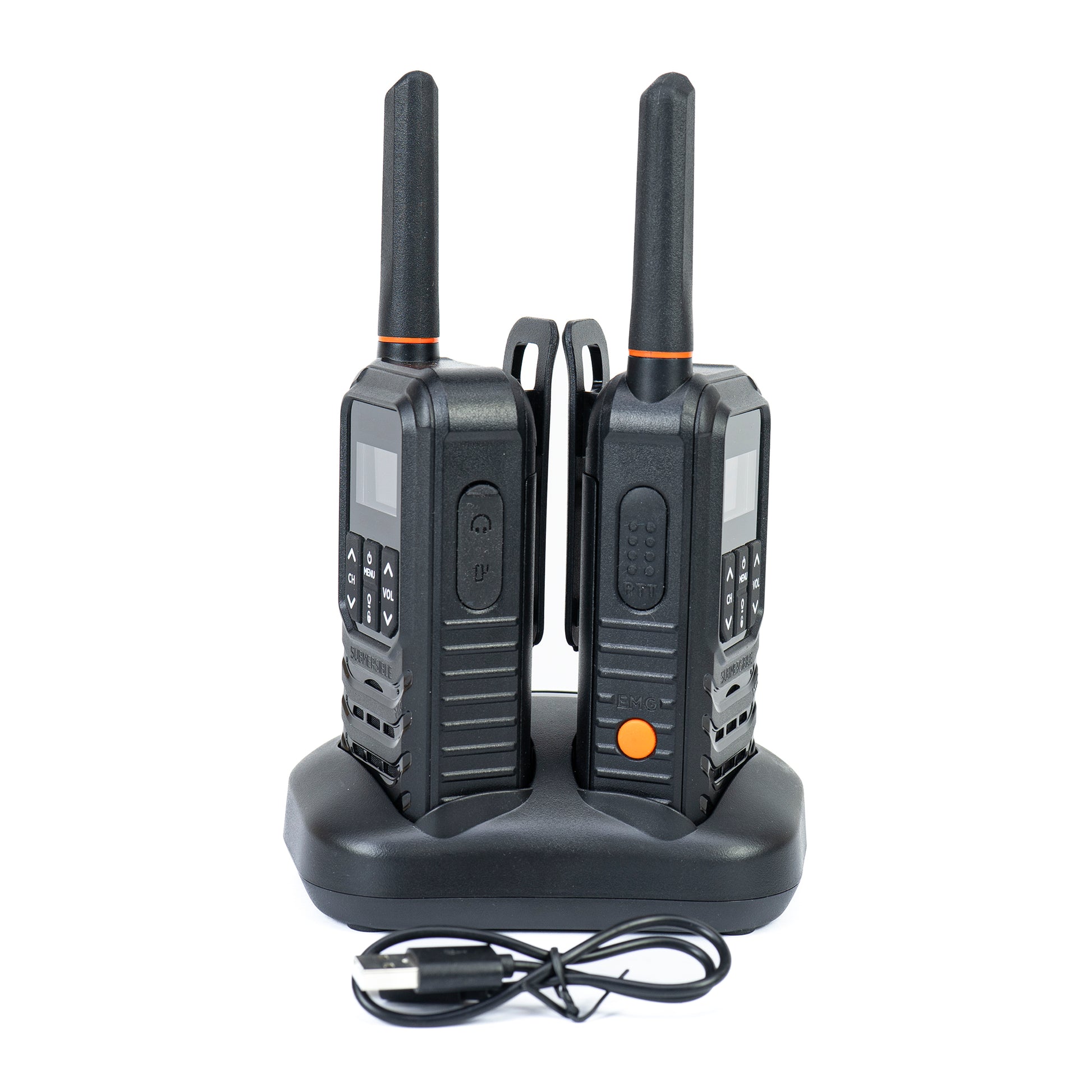 Statie radio portabila PNI PMR R80 PRO, set cu 2 buc, 0.5W