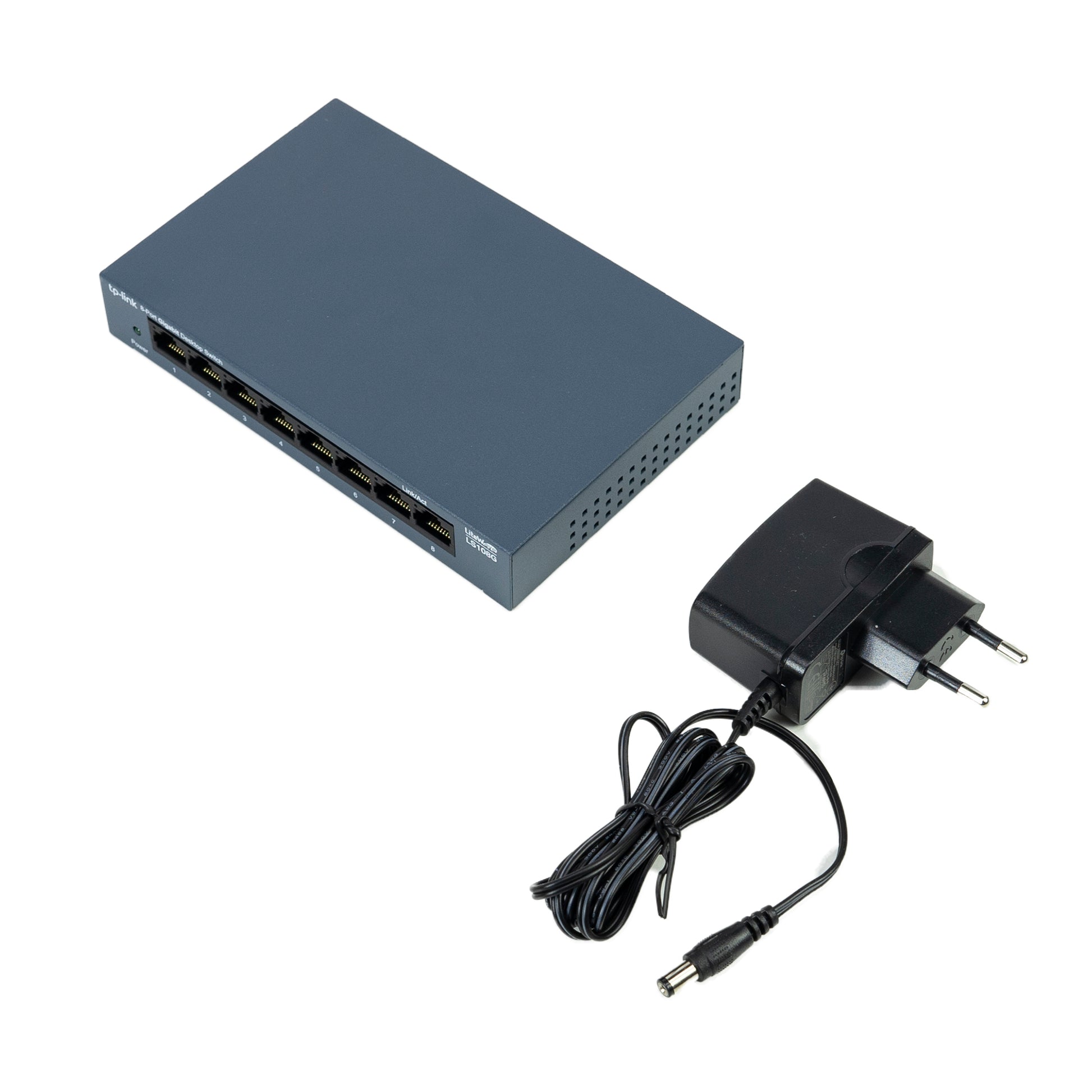 Switch TP-LINK LS108G 8 port, 10/100/1000 Mbps carcasa metalica