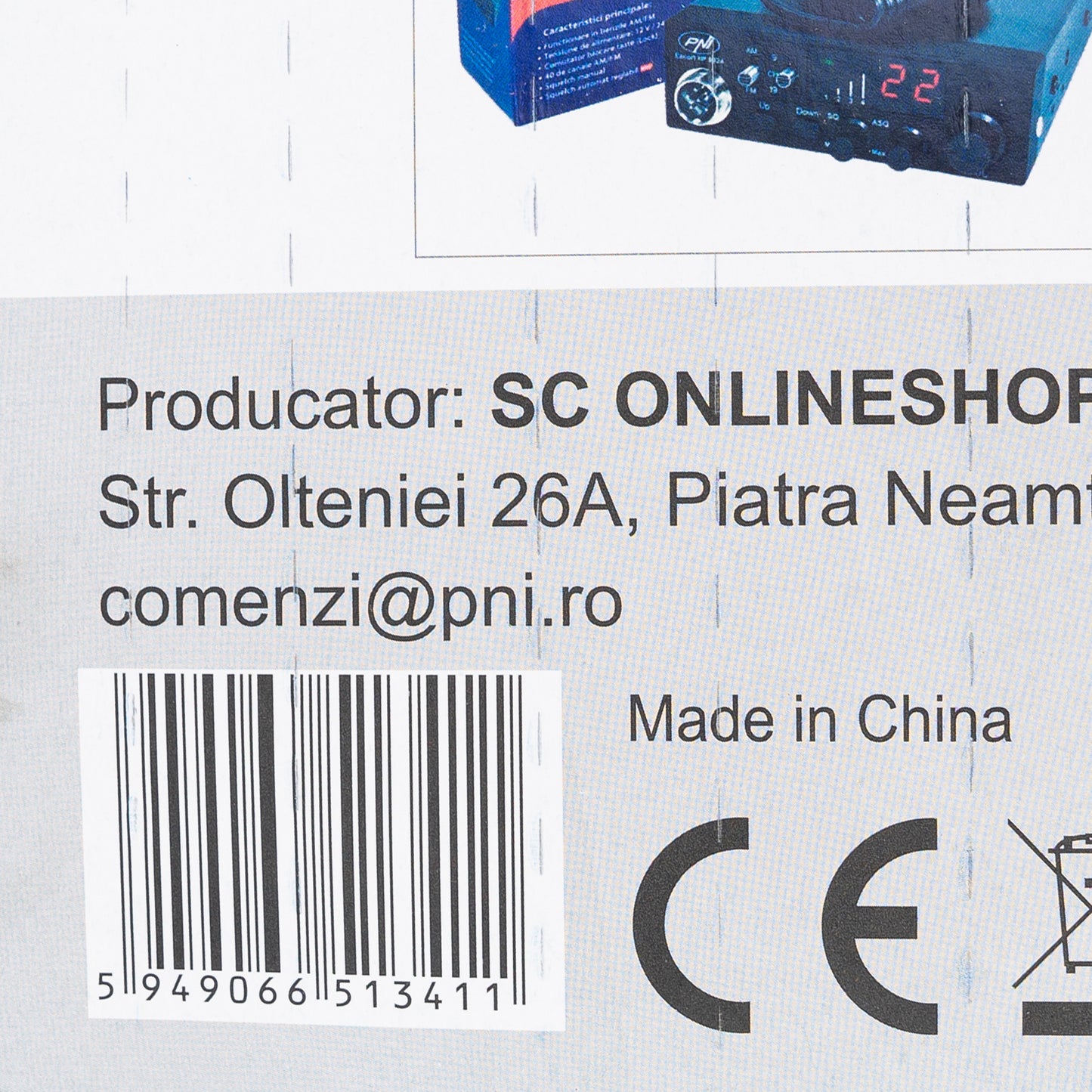 Antena CB PNI ML100, lungime 100 cm, 26-30MHz,250W, magnet 125mm inclus