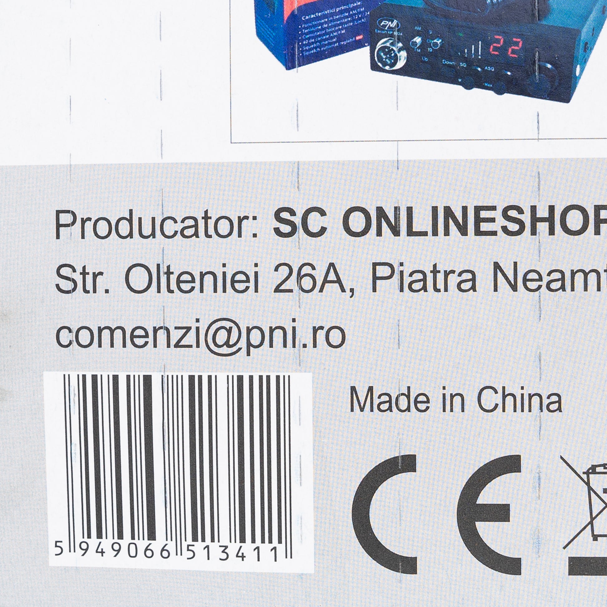 Antena CB PNI ML100, lungime 100 cm, 26-30MHz,250W, magnet 125mm inclus