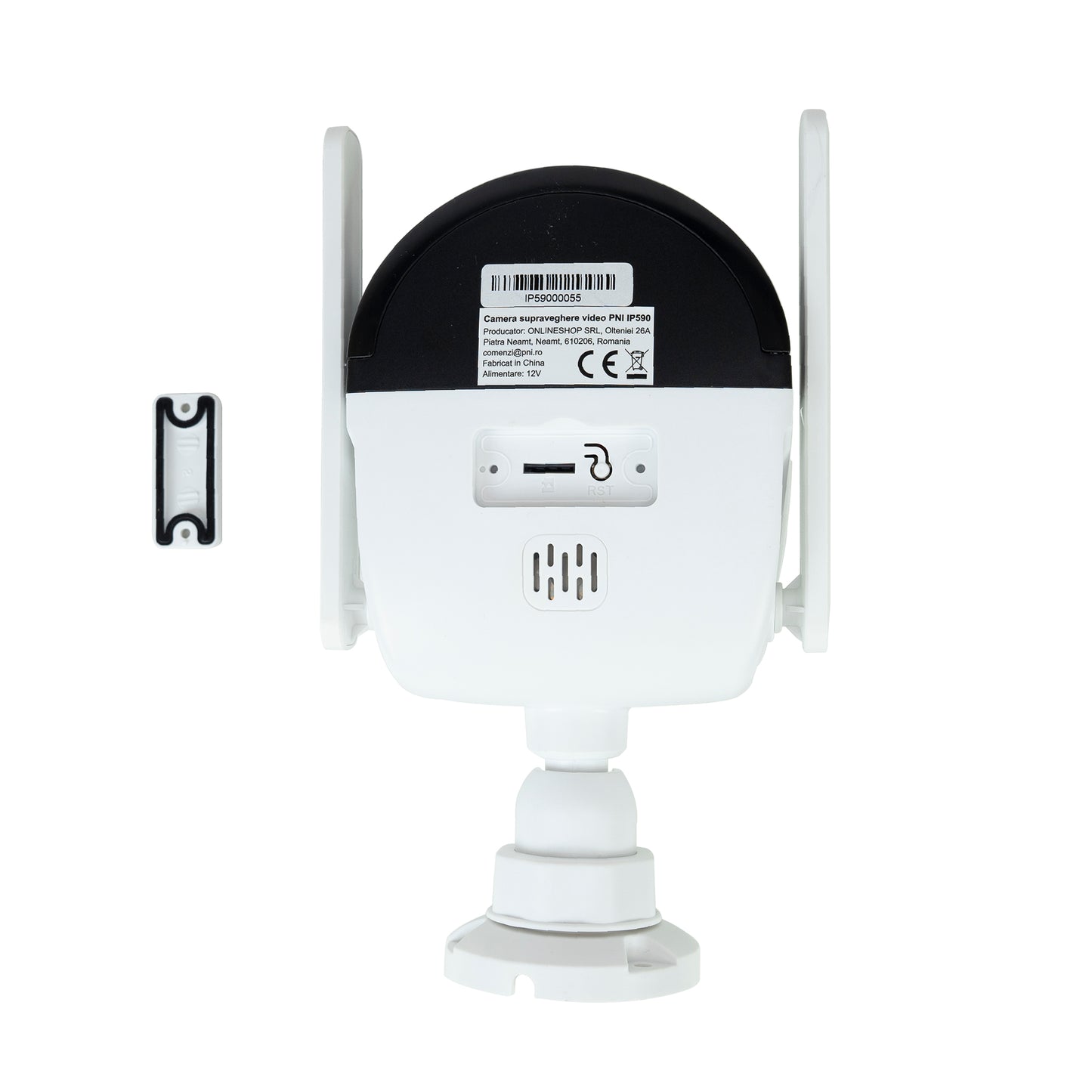 Camera supraveghere video PNI IP590, wireless, cu IP, Dual lens, 2 x 2MP, 180 grade, slot card micro SD