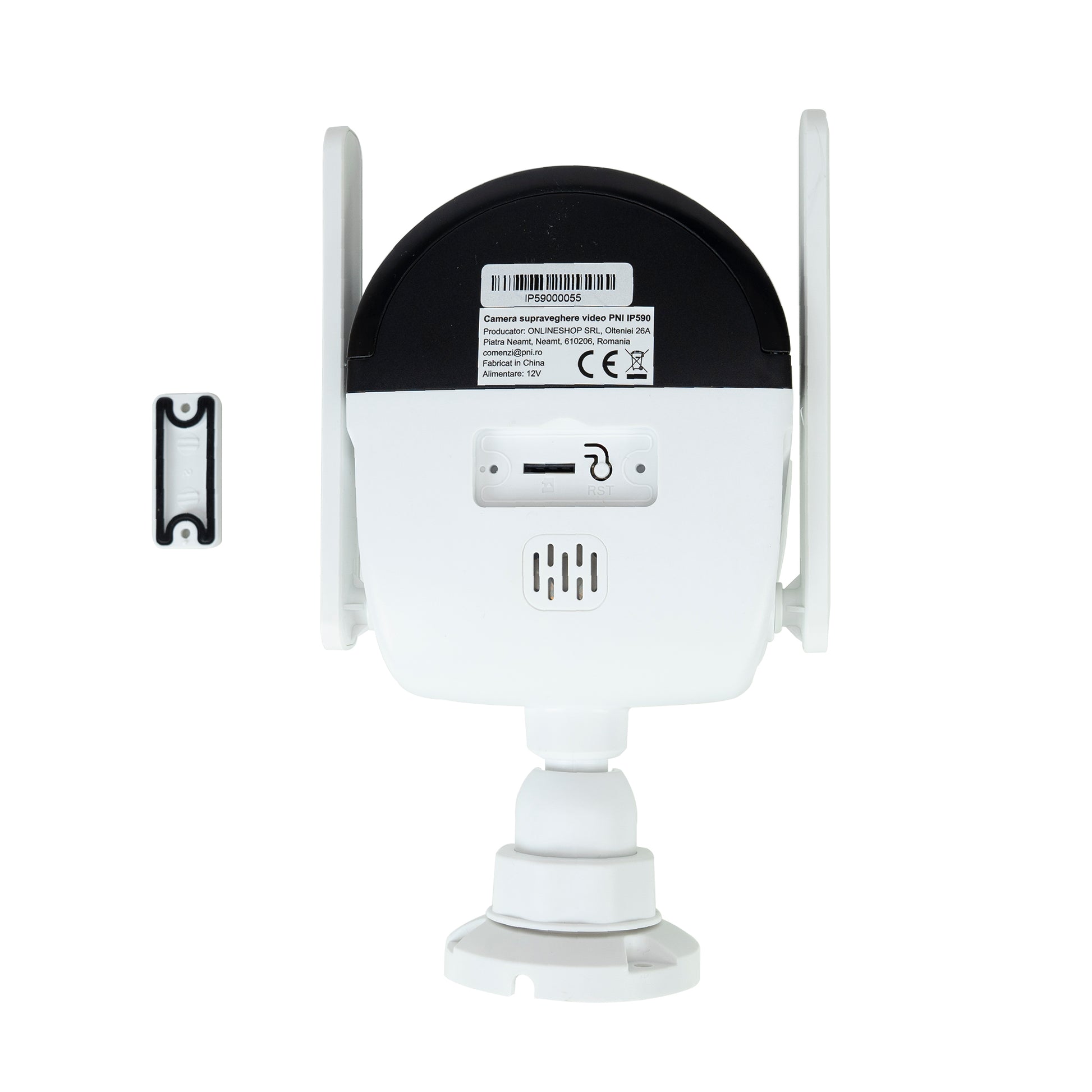 Camera supraveghere video PNI IP590, wireless, cu IP, Dual lens, 2 x 2MP, 180 grade, slot card micro SD