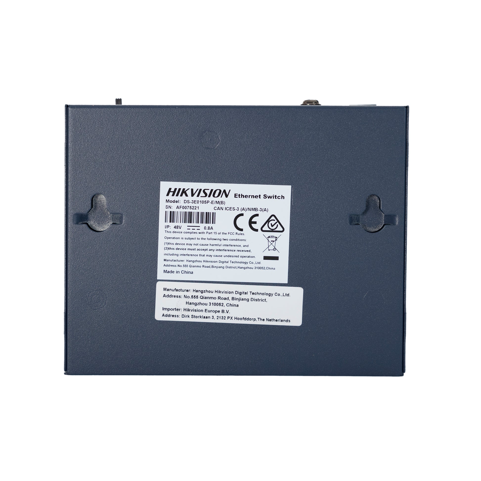 Switch POE Hikvision DS-3E0105P, carcasa metalica, cu 4 porturi POE, 1Gbps, putere de alimentare 60W