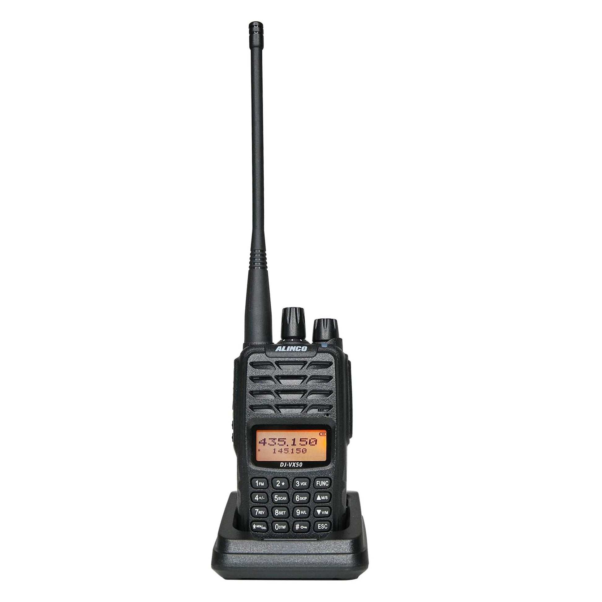 Statie radio VHF/UHF portabila PNI Alinco DJ-VX-50-HE, Dualband, display multicolor, VOX, DTMF, CTCSS-DCS, Radio FM, IP67
