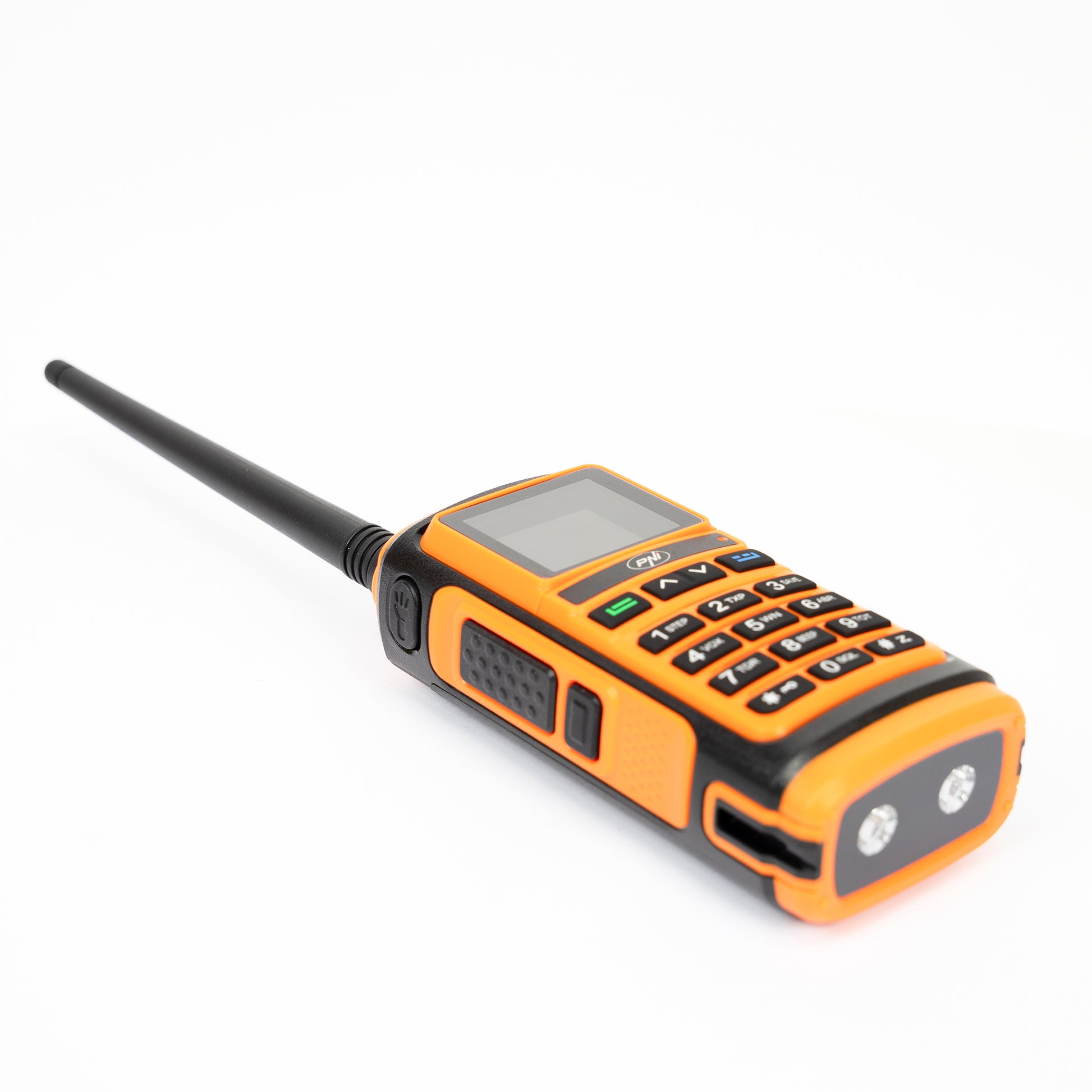 Statie radio portabila VHF/UHF PNI P17UV dual band 144-146MHz si 430-440MHz, 999CH, 1500mAh, Scan, Dual Watch, Roger Beep, functie Radio FM si lanterna semnalizare