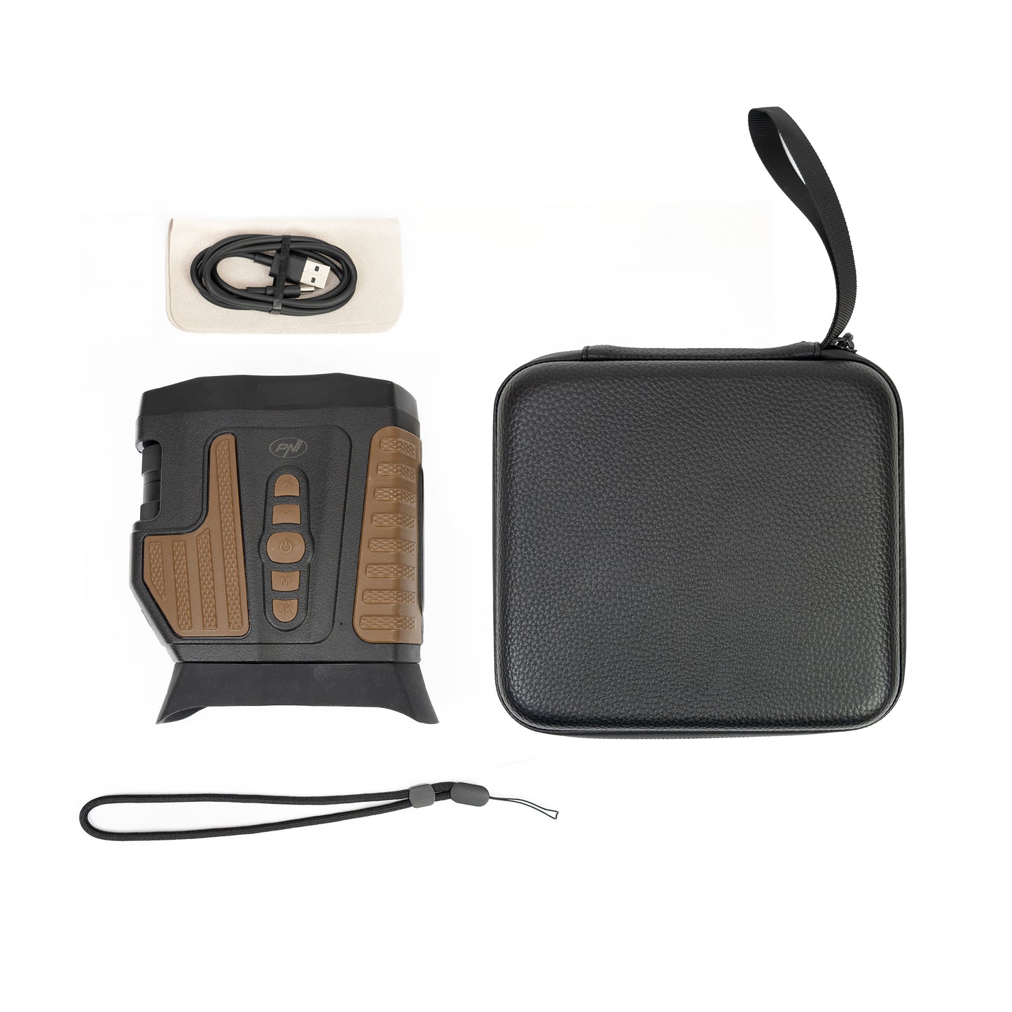 Binoclu digital pentru vanatoare PNI Hunting BH800, zoom 18X, 10x optic + 8X digital, infrared night vision, functioneaza si noaptea