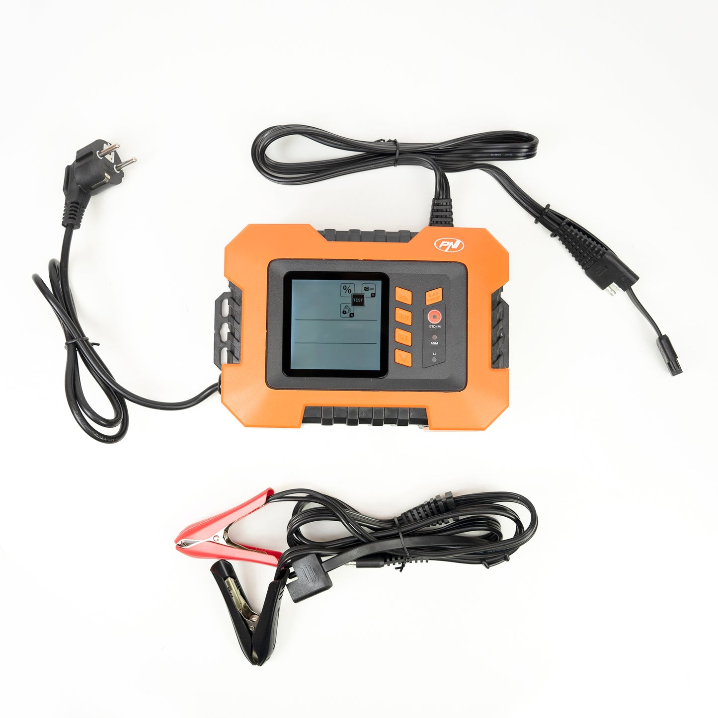 Incarcator si redresor PNI C130 pentru acumulatori auto, intrare 230V, iesire 6V/12V 2A 4A 8A 12A, iesire 24V 1A 2A 4A 6A, 2 porturi USB