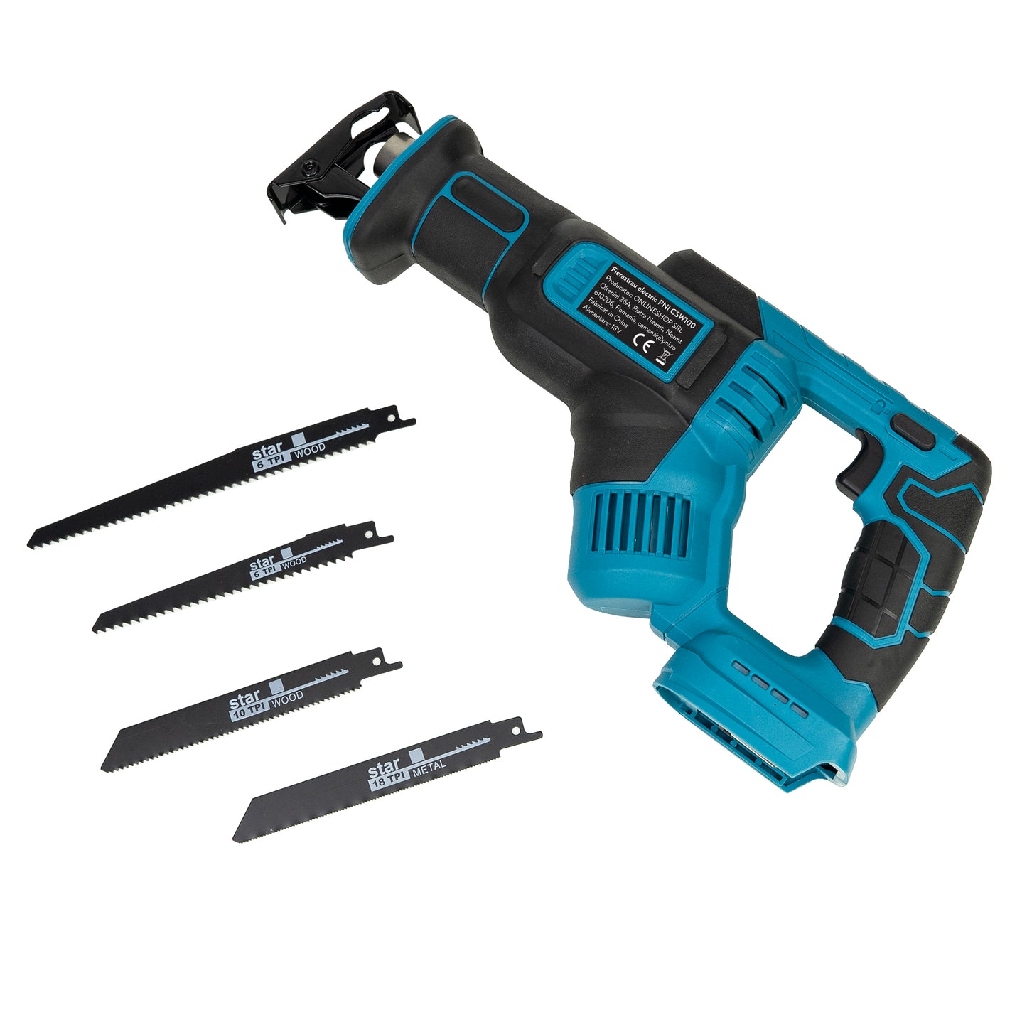 Fierastrau electric alternativ PNI CSW100 fara acumulator, 4 lame incluse