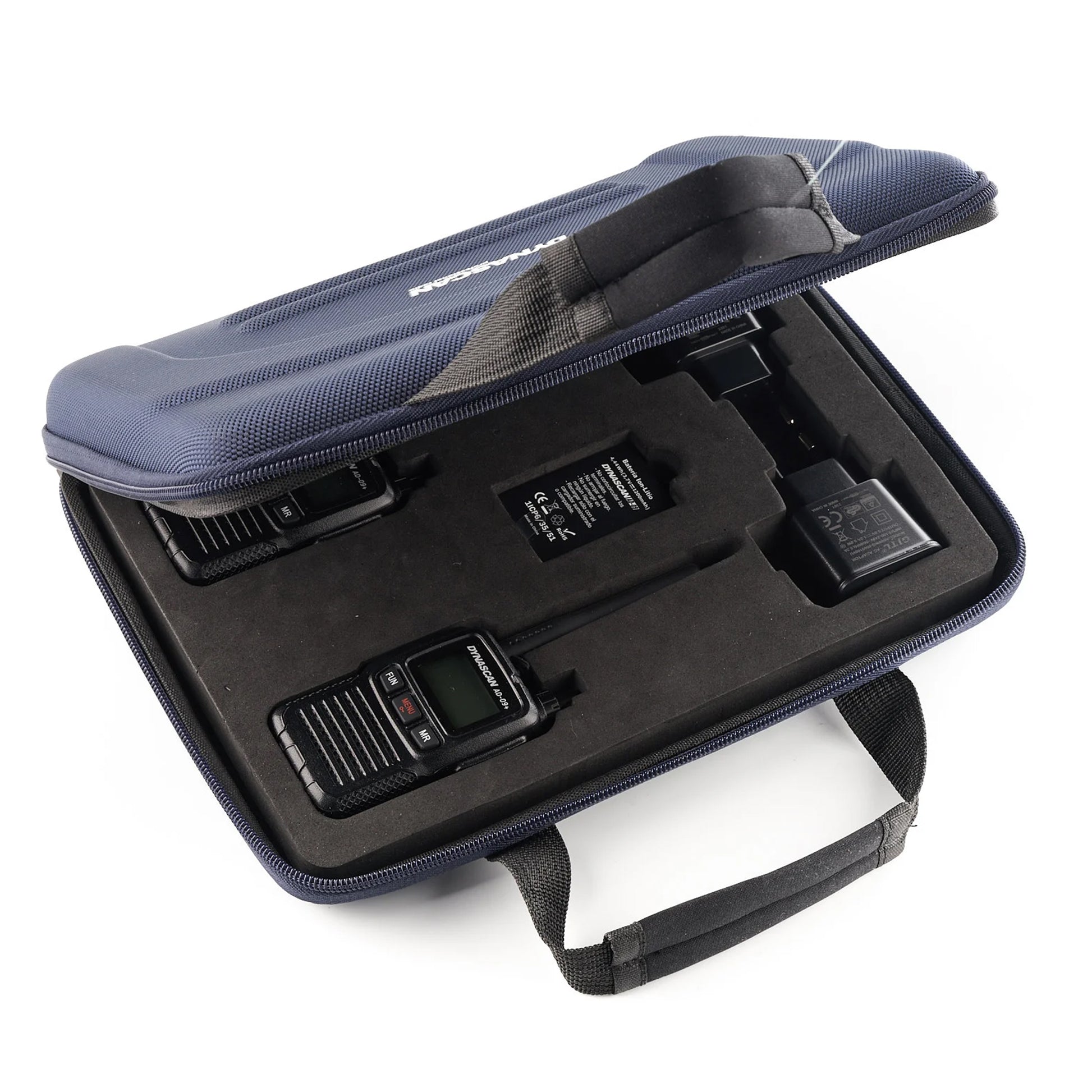 Statie radio portabila PMR PNI Dynascan AD-09 +, 446MHz, 0.5W, 16CH, set cu 2bc
