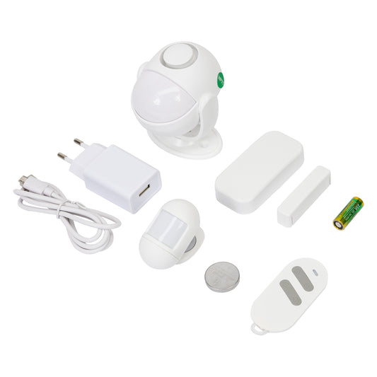 Sistem de alarma wireless PNI SafeHouse HS730, Wifi, suporta 99 accesorii wireless, compatibil cu aplicatia Tuya Smart