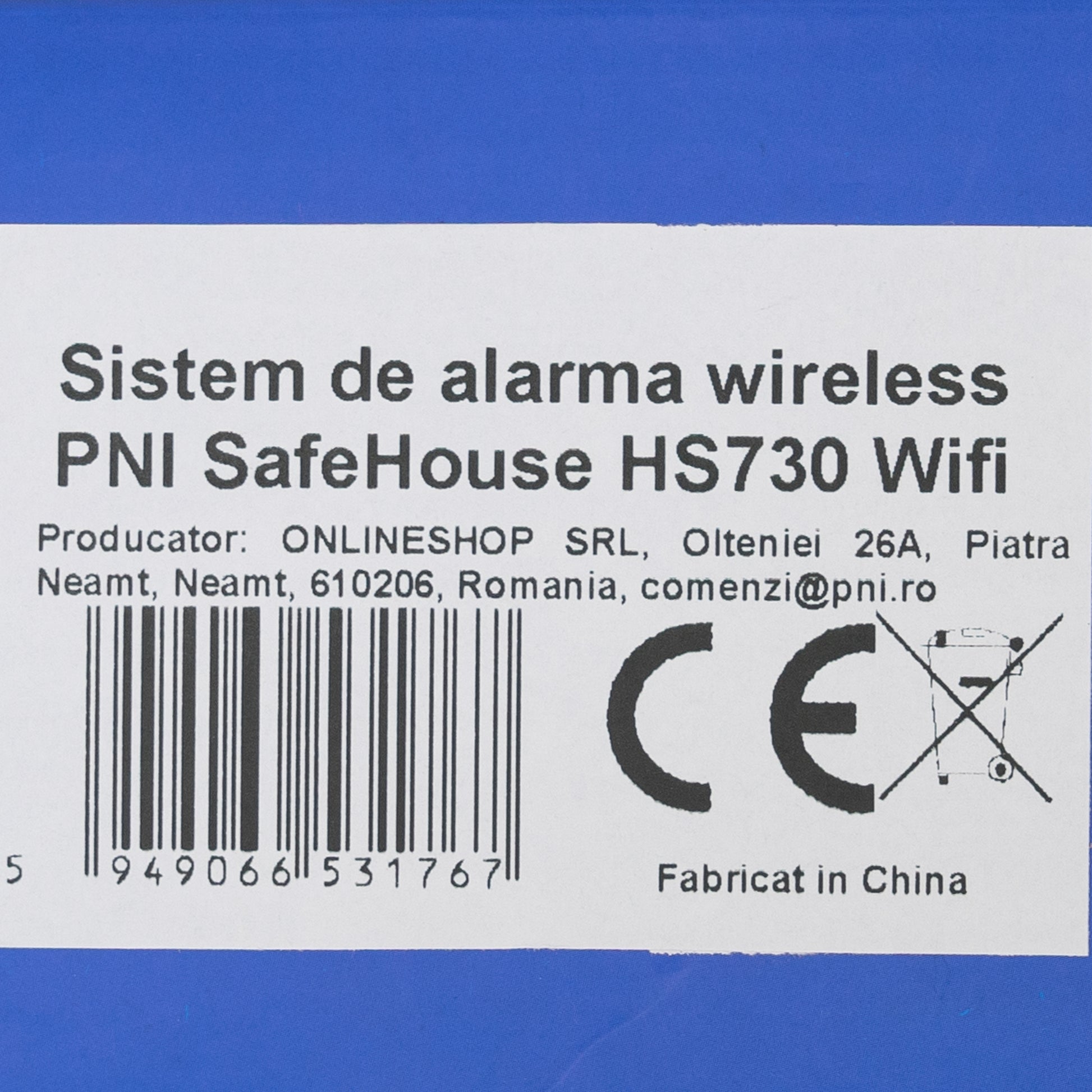 Sistem de alarma wireless PNI SafeHouse HS730, Wifi, suporta 99 accesorii wireless, compatibil cu aplicatia Tuya Smart