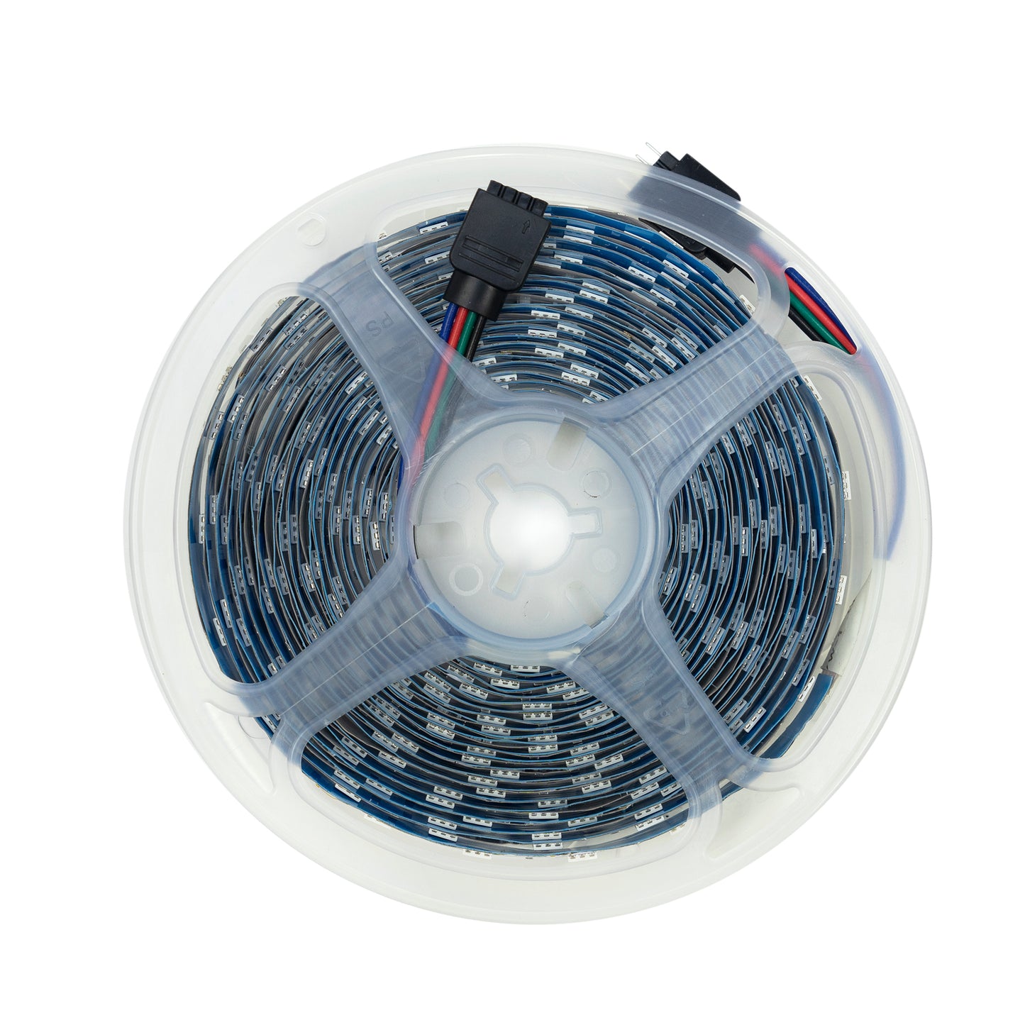 Banda LED PNI RGB5050, 5m, cu telecomanda, alimentator 230 V, dimabil, jocuri de lumini, 300 LED-uri tip 5050