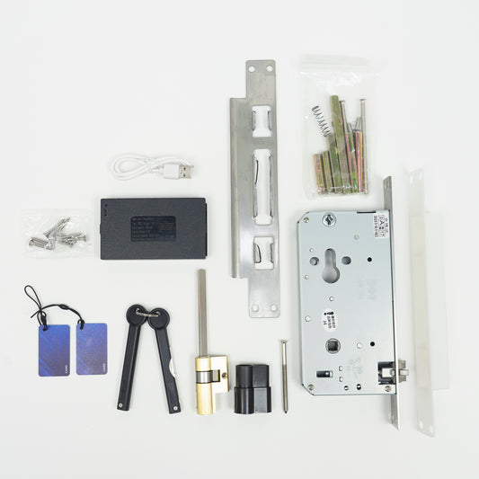 Yala inteligenta PNI SafeHome PTY8826, card, cod, amprenta, 200 utilizatori, control din aplicatia Tuya Smart, camera HD incorporata