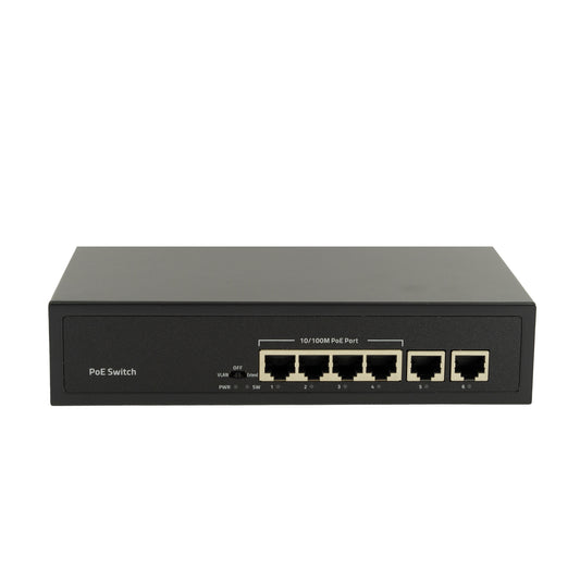 Switch POE PNI SWPOE142 cu 4 porturi POE si 2 porturi 100Mbps, 1.2 Gbps