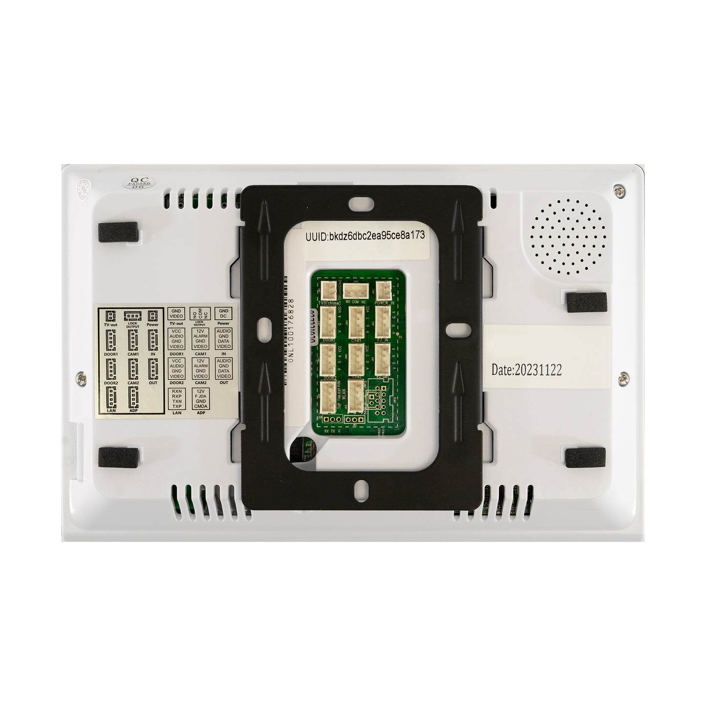 Interfon video inteligent PNI VP8673 cu 1 monitor, ecran tactil 7 inch 1080p, WiFi, aplicatie mobil Tuya, IP65, slot card, ecran