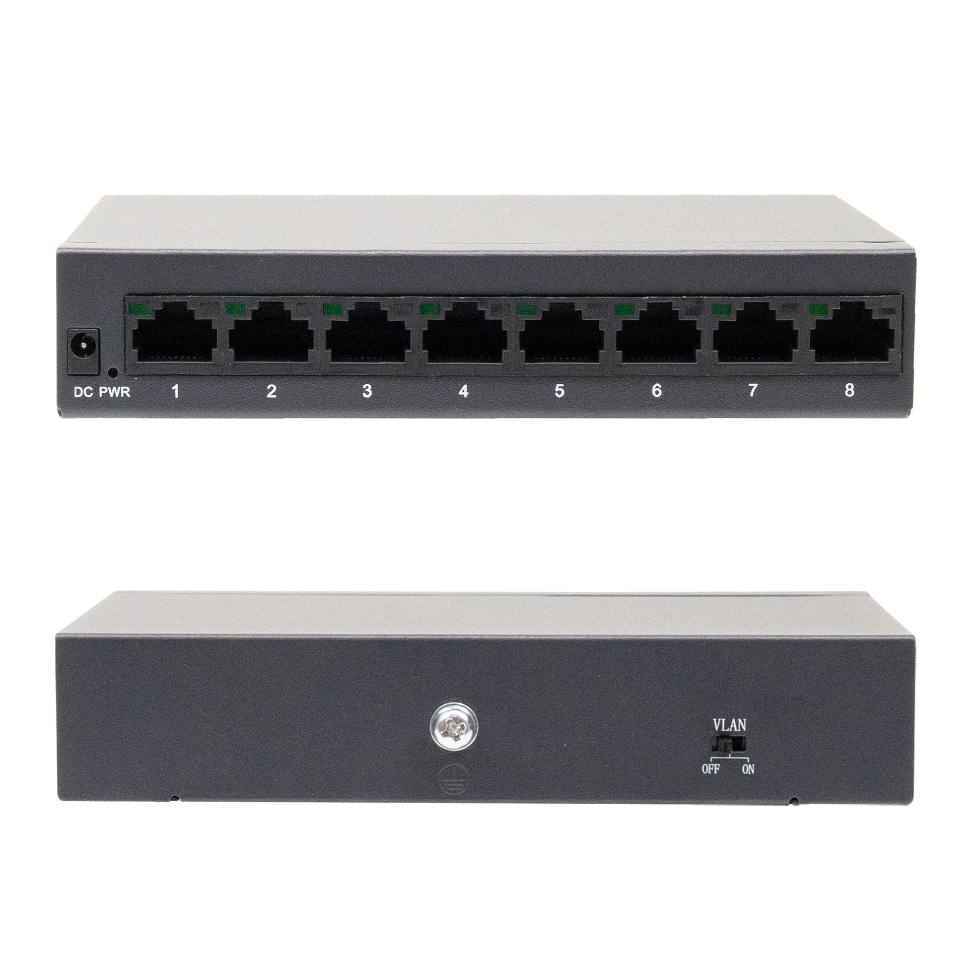 Switch PNI SW108, 8 x 10/100/1000 Mbps, Gigabit, carcasa metalica