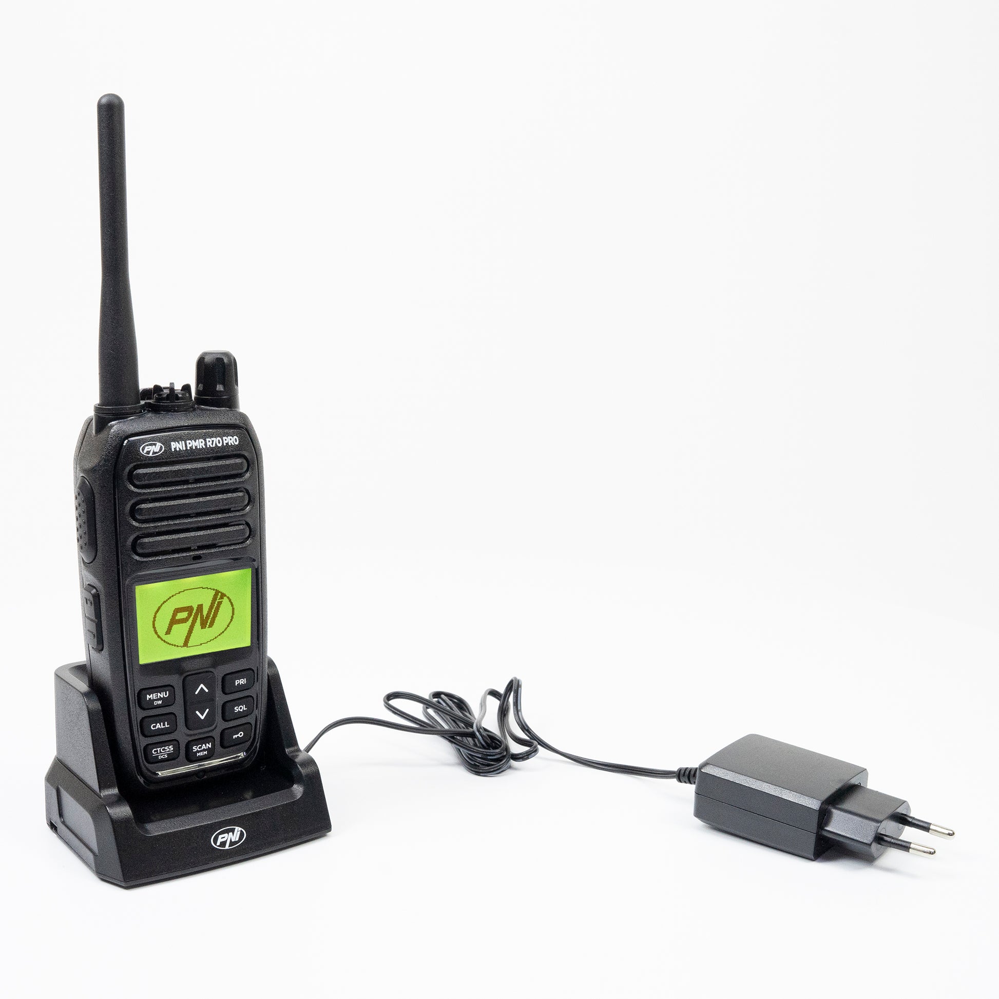 Statie radio portabila PNI PMR R70 PRO 446MHz, 16CH  0.5W, 99 canale programabile PC, tonuri 50 CTCSS si 166 DCS, IP67