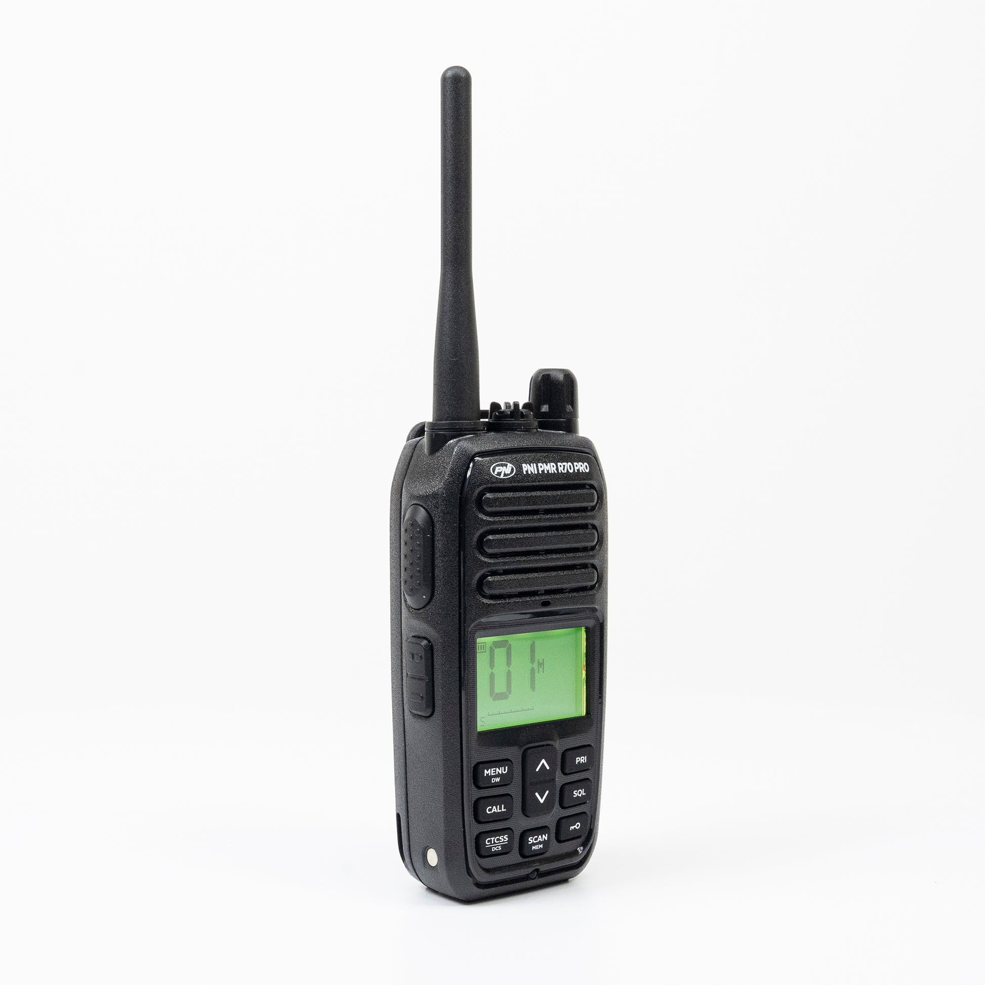 Statie radio portabila PNI PMR R70 PRO 446MHz, 16CH  0.5W, 99 canale programabile PC, tonuri 50 CTCSS si 166 DCS, IP67