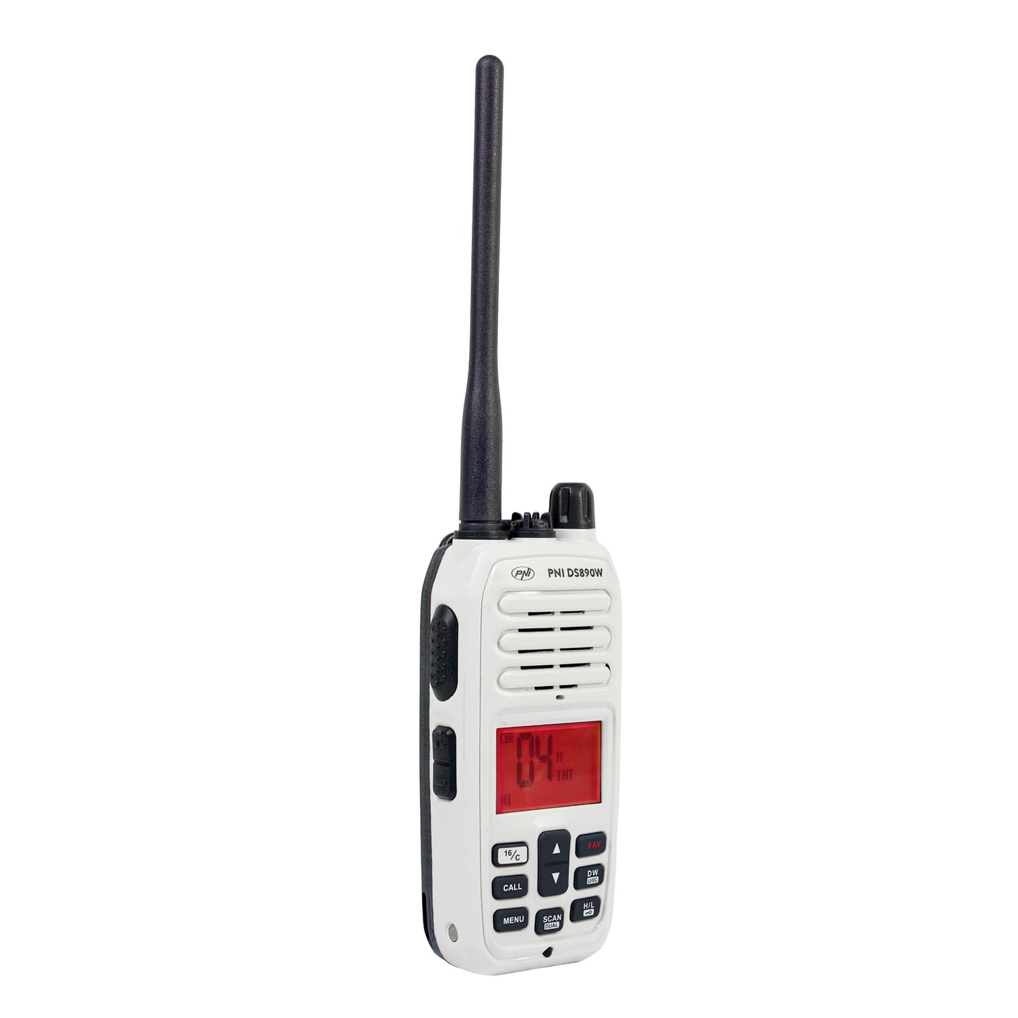 Statie radio maritima portabila PNI DS890W 88 canale, 10 canale meteo, Squelch reglabil, Roger Beep, Dual Watch, Scan, Call, NRC, acumulator 1800mAh, IP67