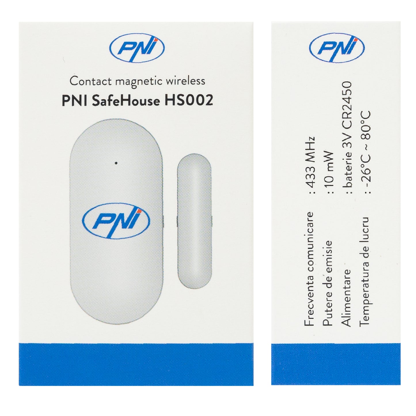 Contact magnetic wireless PNI SafeHouse HS002 pentru sisteme de alarma