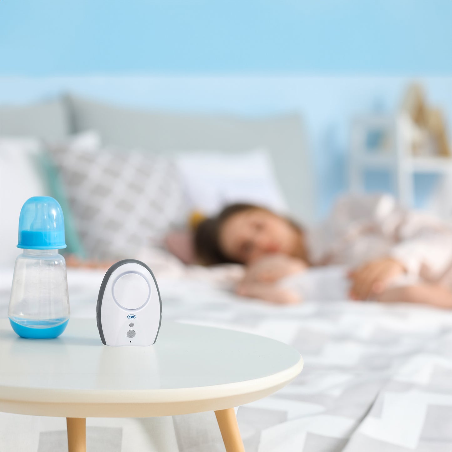 Audio Baby Monitor PNI B6500 wireless, intercom, cu lampa de noapte, functie Vox si Pager, sensibilitate microfon reglabila
