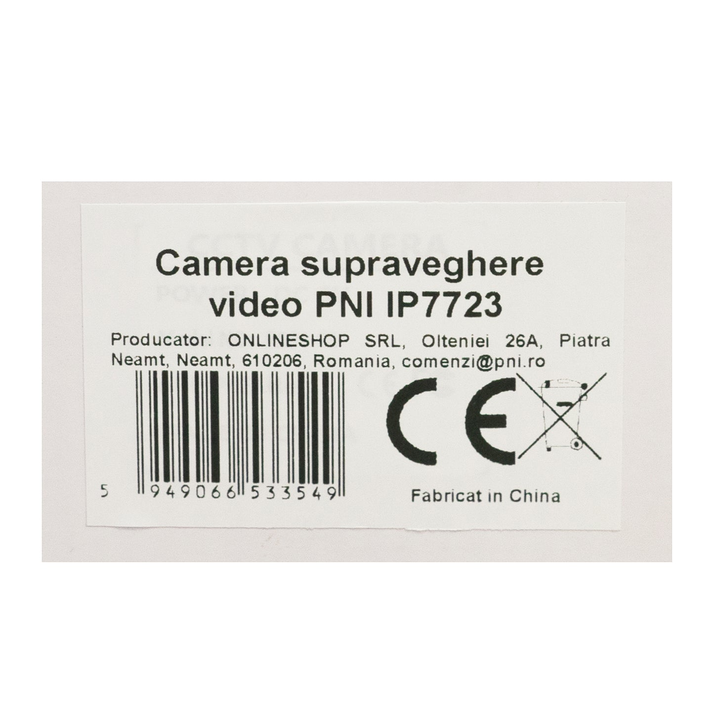 Camera supraveghere video PNI IP7723 2 MP cu IP P2P PTZ wireless, slot card microSD, control din aplicatie