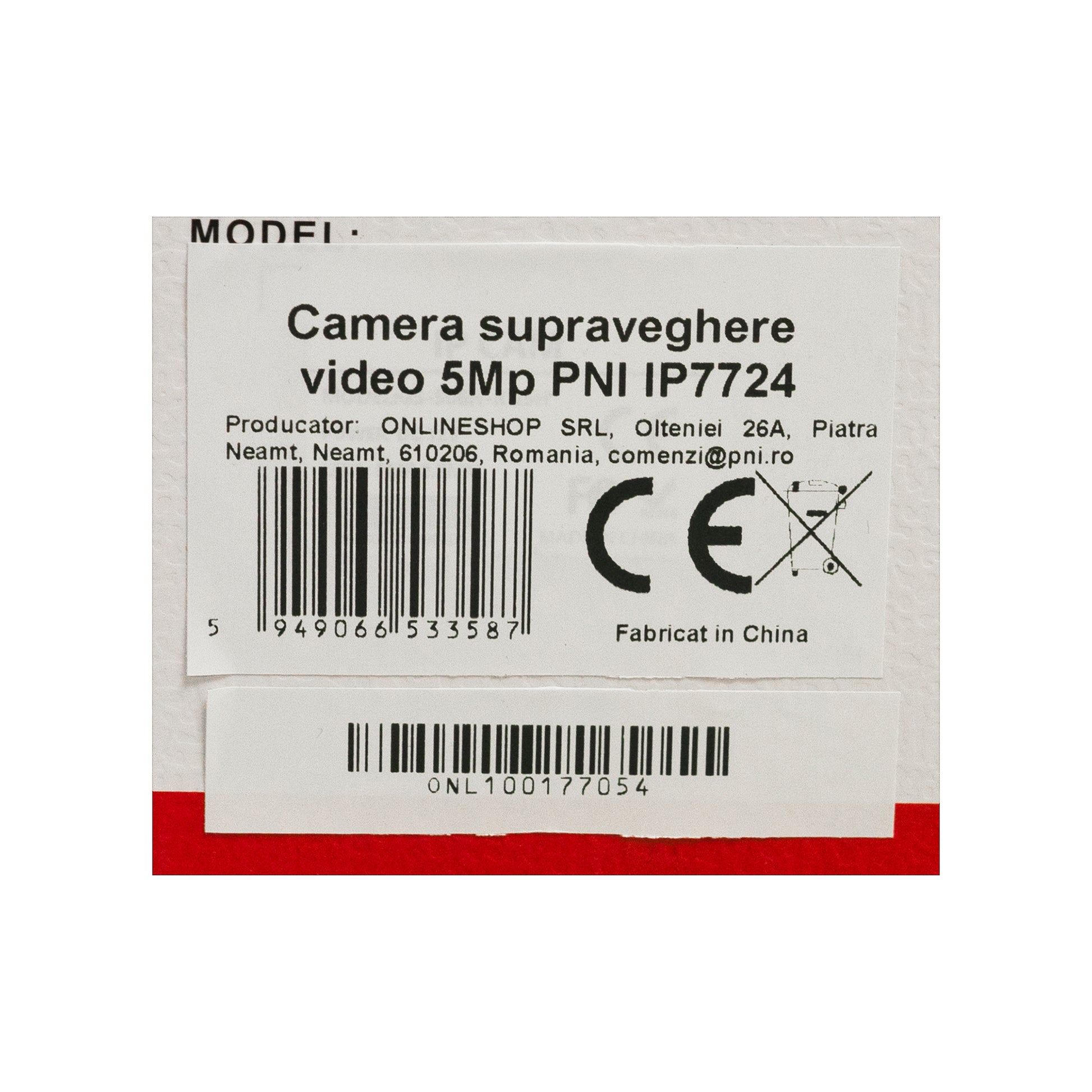 Camera supraveghere video PNI IP7724 5 MP, de exterior
