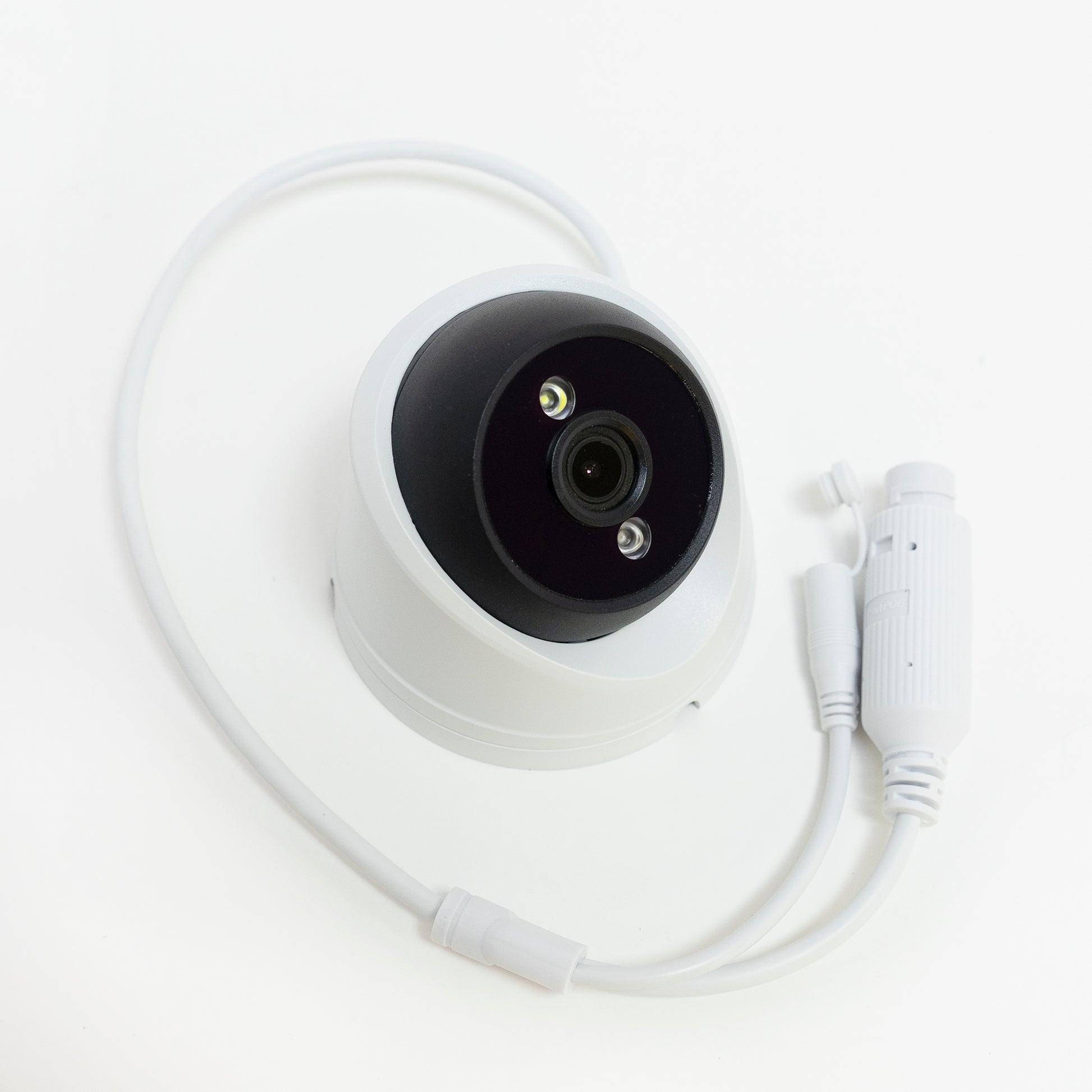 Camera supraveghere video PNI IP7714 8MP dome, dual light, lentila 2.8mm, POE, 12V, pentru exterior, alb