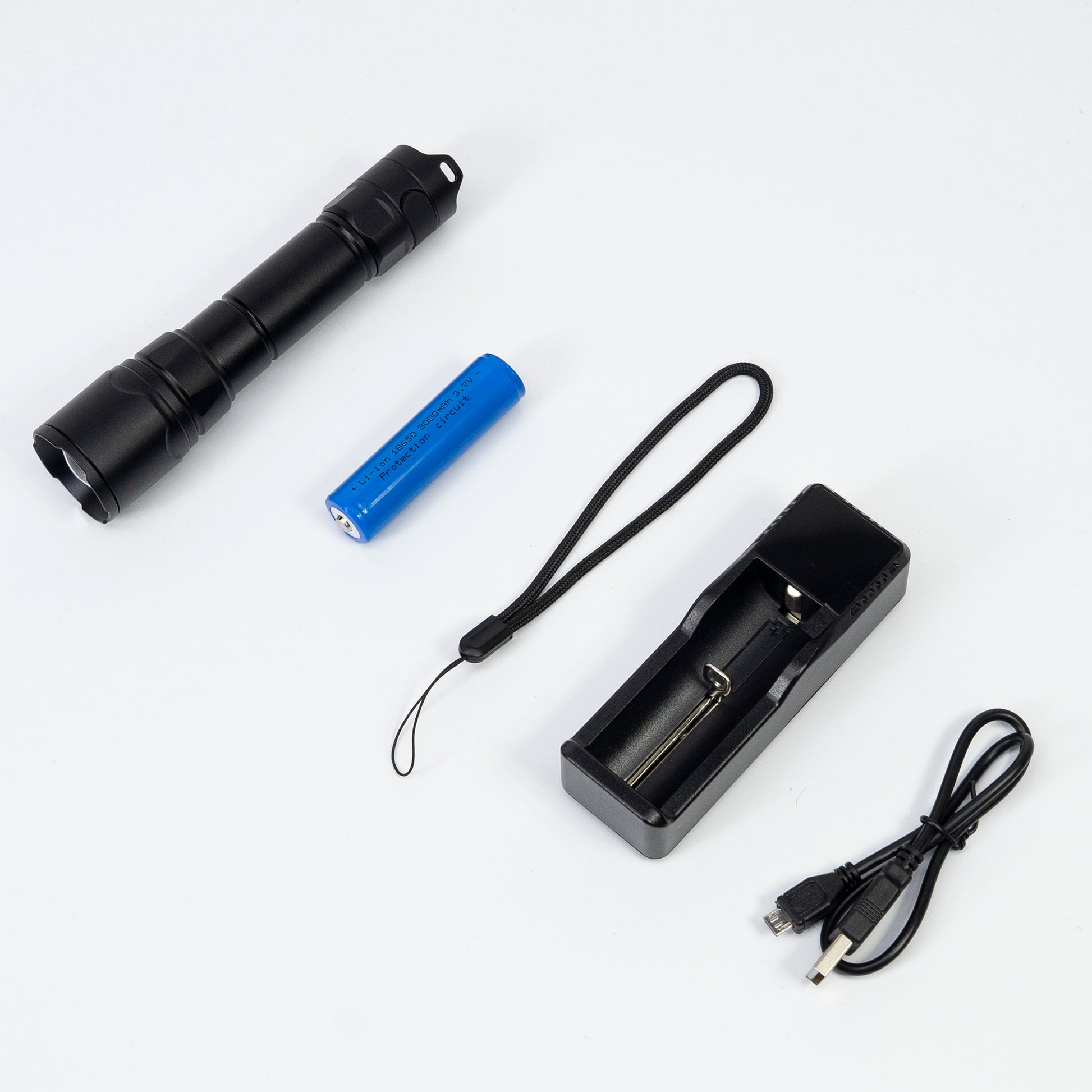 Lanterna PNI Adventure FHTW09 cu LED, Focus, aluminiu, IP68, acumulator 3000 mAh, cu incarcator acumulator inclus
