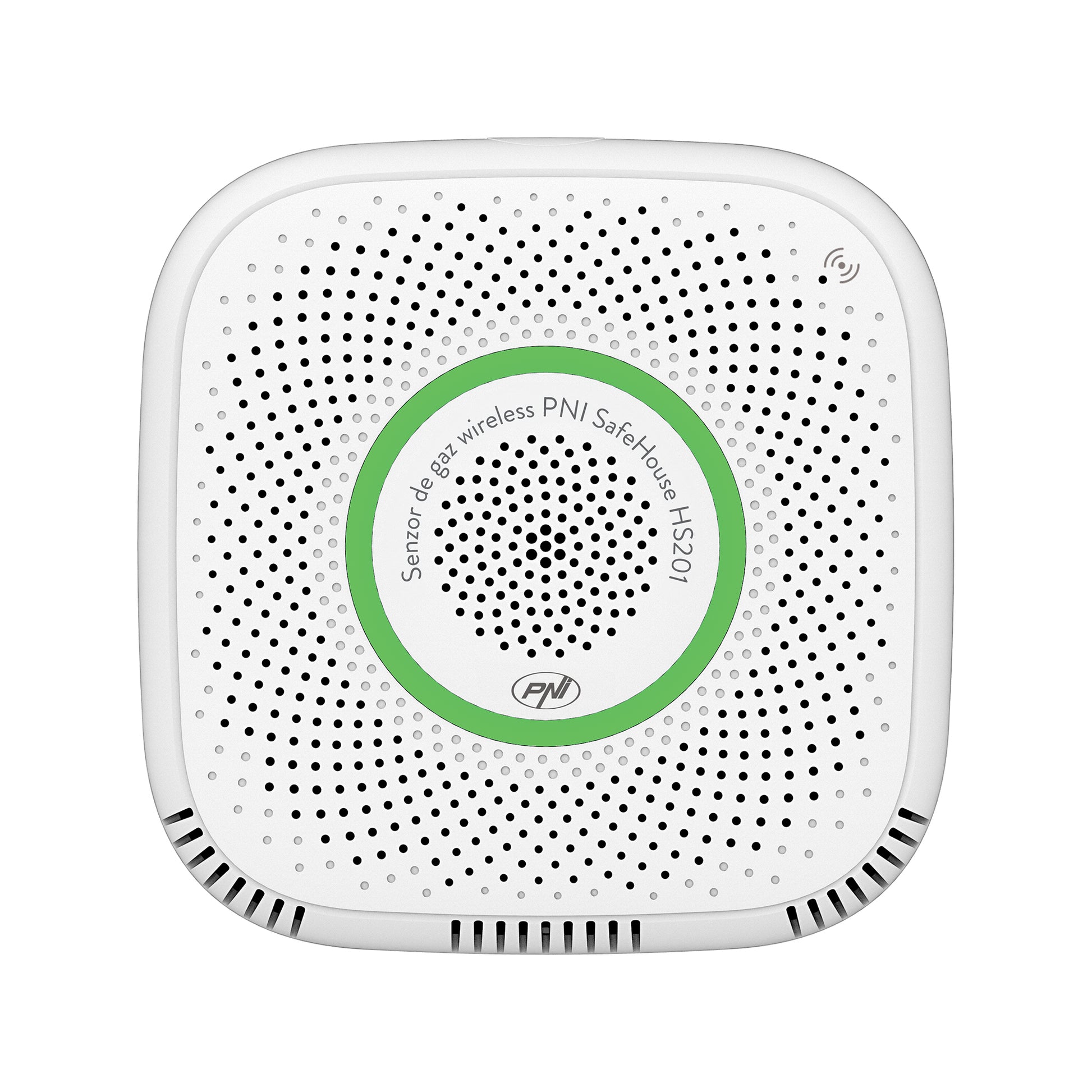 Senzor de gaz metan (CH4) PNI SafeHouse HS201 cu Wi-Fi, control din aplicatia Tuya Smart, alimentare 230V, 70dB, prompt vocal, alarma sonora si vizuala