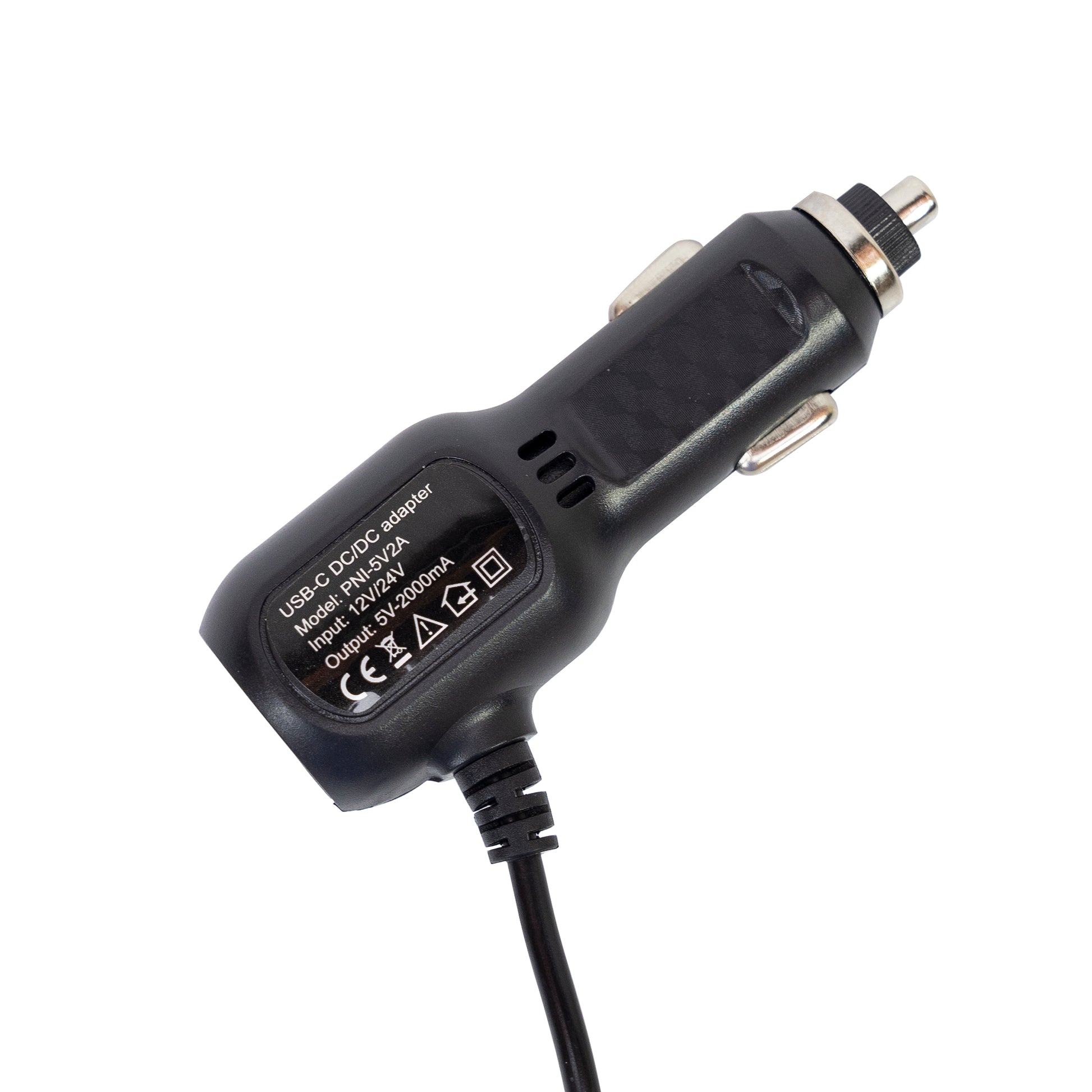 Incarcator auto PNI cu mufa USB-C 12V/24V - 5V, pentru DVR auto, lungime cablu 3.5m