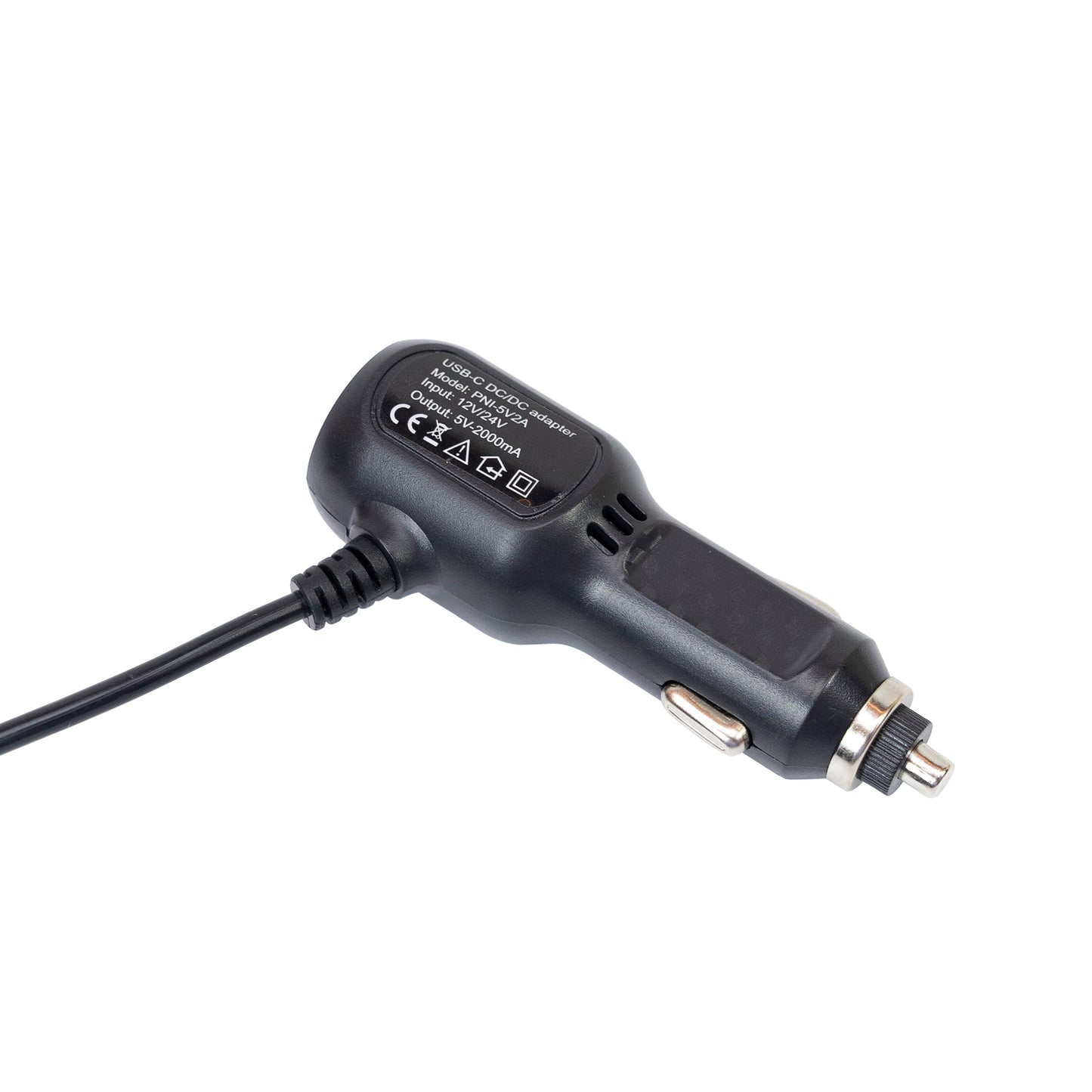 Incarcator auto PNI cu mufa USB-C 12V/24V - 5V, pentru DVR auto, lungime cablu 3.5m