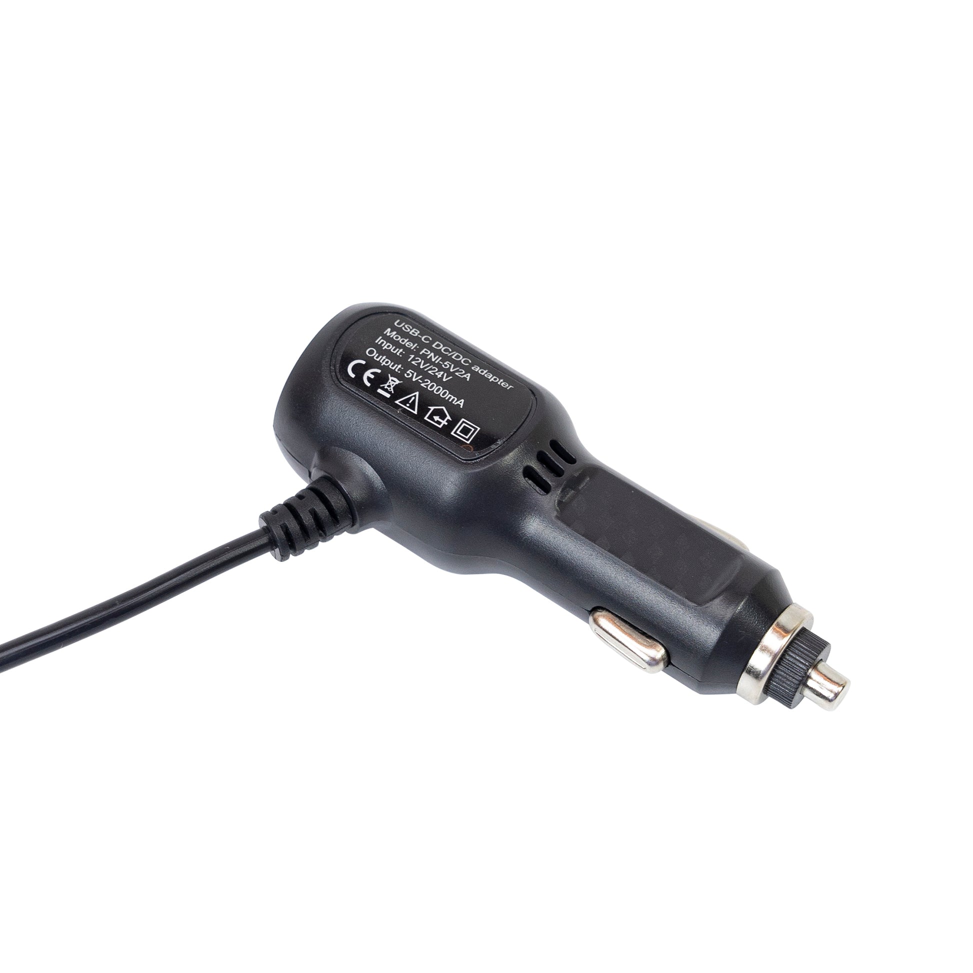 Incarcator auto PNI cu mufa USB-C 12V/24V - 5V, pentru DVR auto, lungime cablu 3.5m