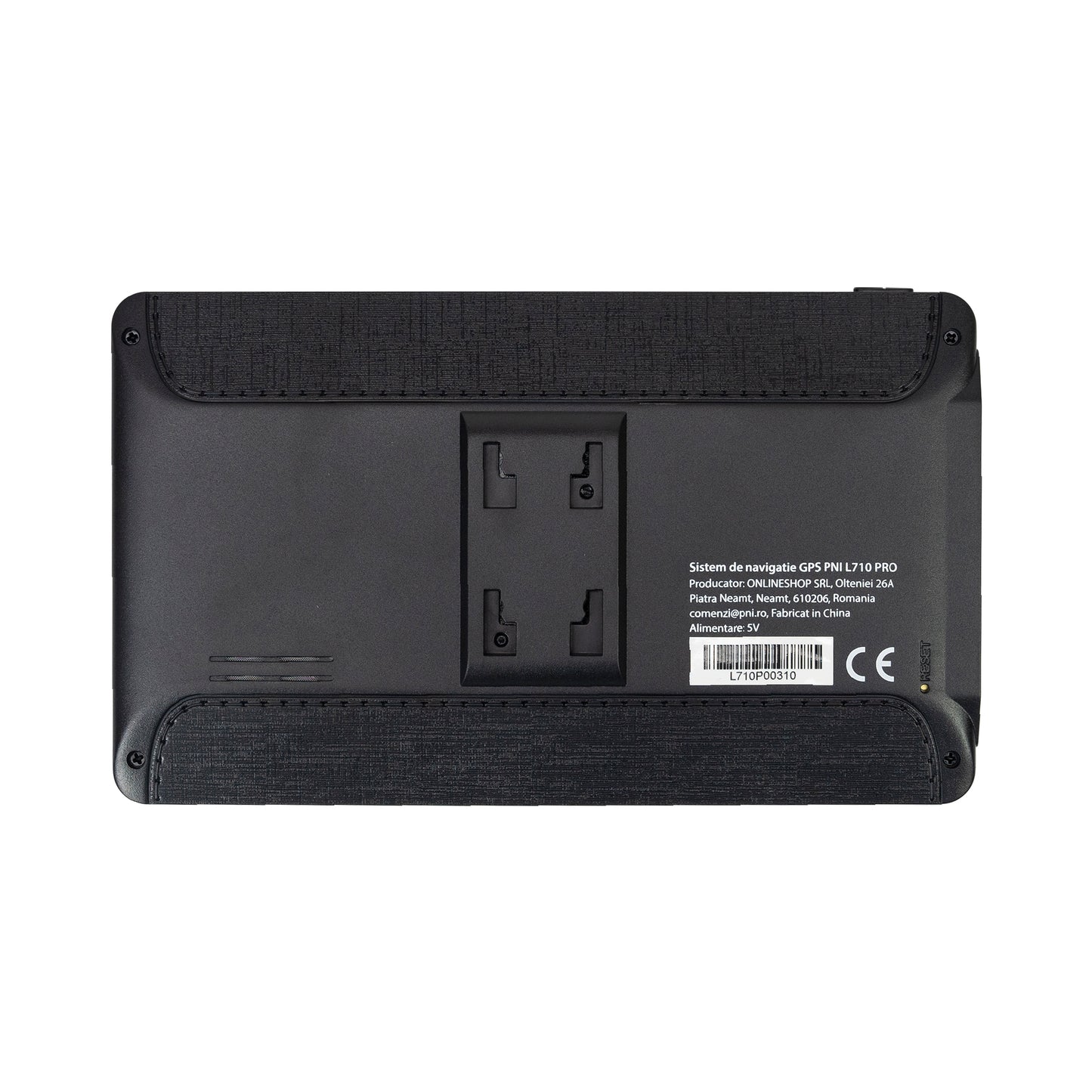 Sistem de navigatie GPS PNI L710 PRO cu parasolar, 7 inch, 800 MHz, 256MB DDR, 16GB memorie interna, FM transmitter, cu doua alimentatoare auto incluse