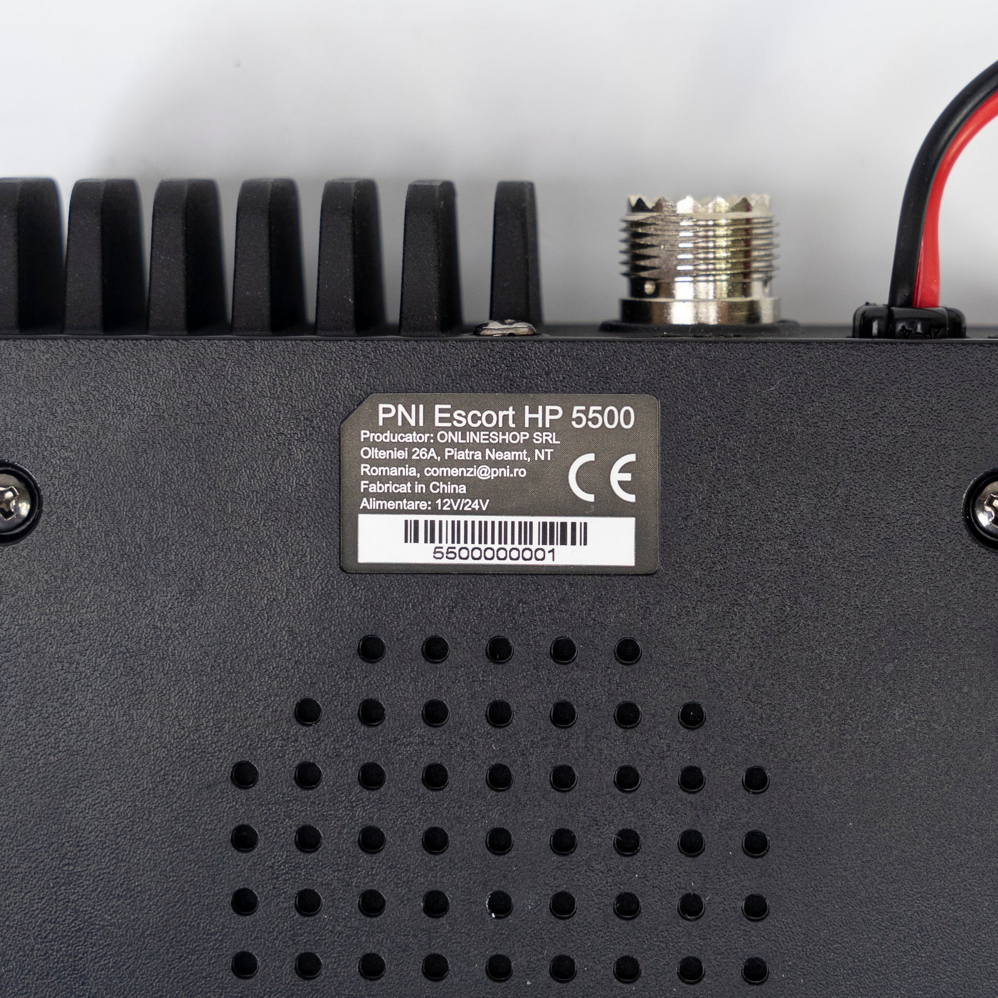 Statie radio CB PNI Escort HP 5500, multistandard, 4W, AM-FM, 12V/24V, ASQ, RF Gain, mufa de bricheta inclusa