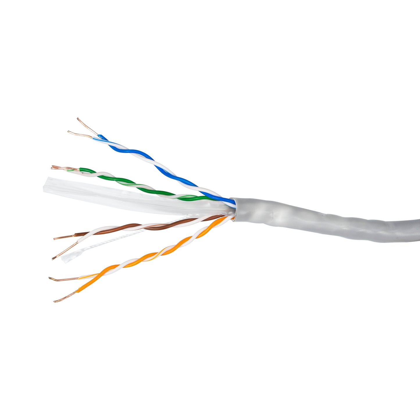 Cablu UTP CAT6 PNI CU057 la metru, cu 4 perechi de fire torsadate din cupru 100%  0.57 mm, pentru internet si sisteme de supraveghere