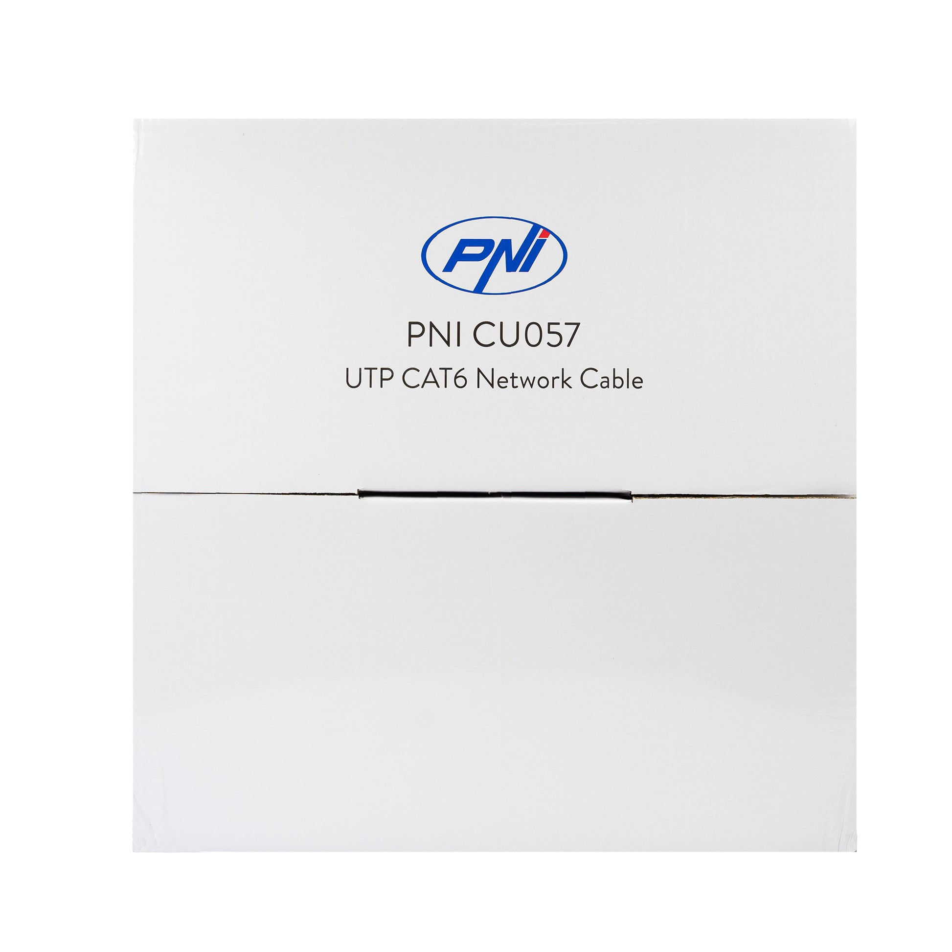 Cablu UTP CAT6 PNI CU057 din Cupru 0.57mm cu 4 perechi pentru internet si sisteme de supraveghere, rola 305m