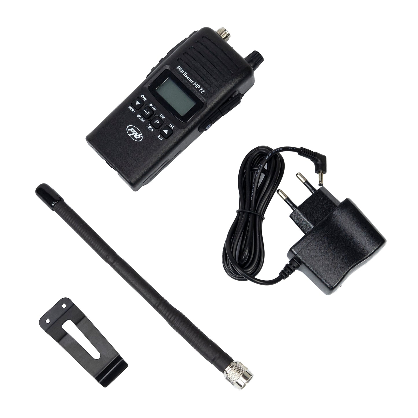 Statie radio CB portabila PNI Escort HP 72 4W, AM-FM, ASQ, Dual Watch, Scan, fara acumulator