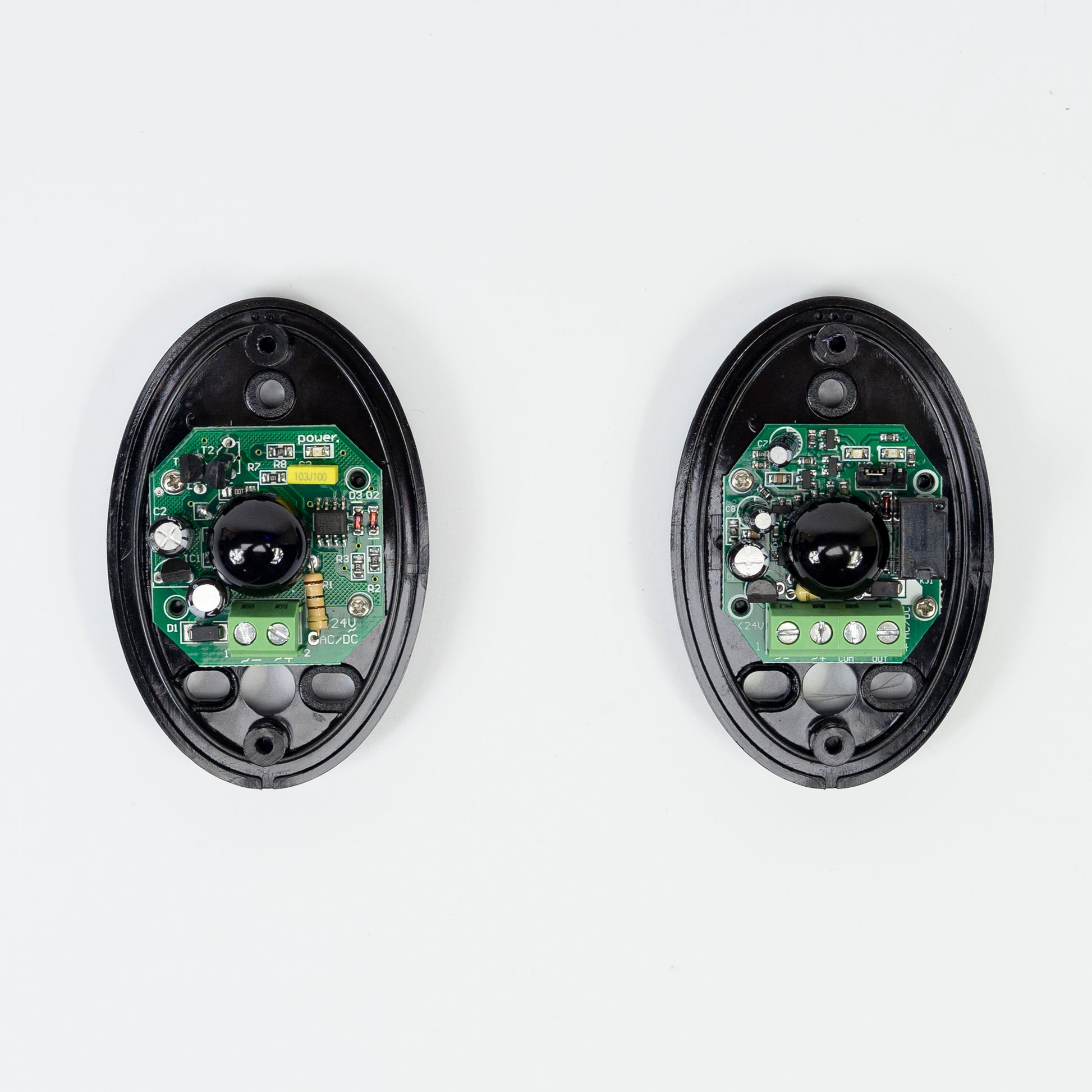 Fotocelule PNI CEL130, 1.92KHz, 12-24V, pentru porti autoportante, IP55, negru, 2 bucati