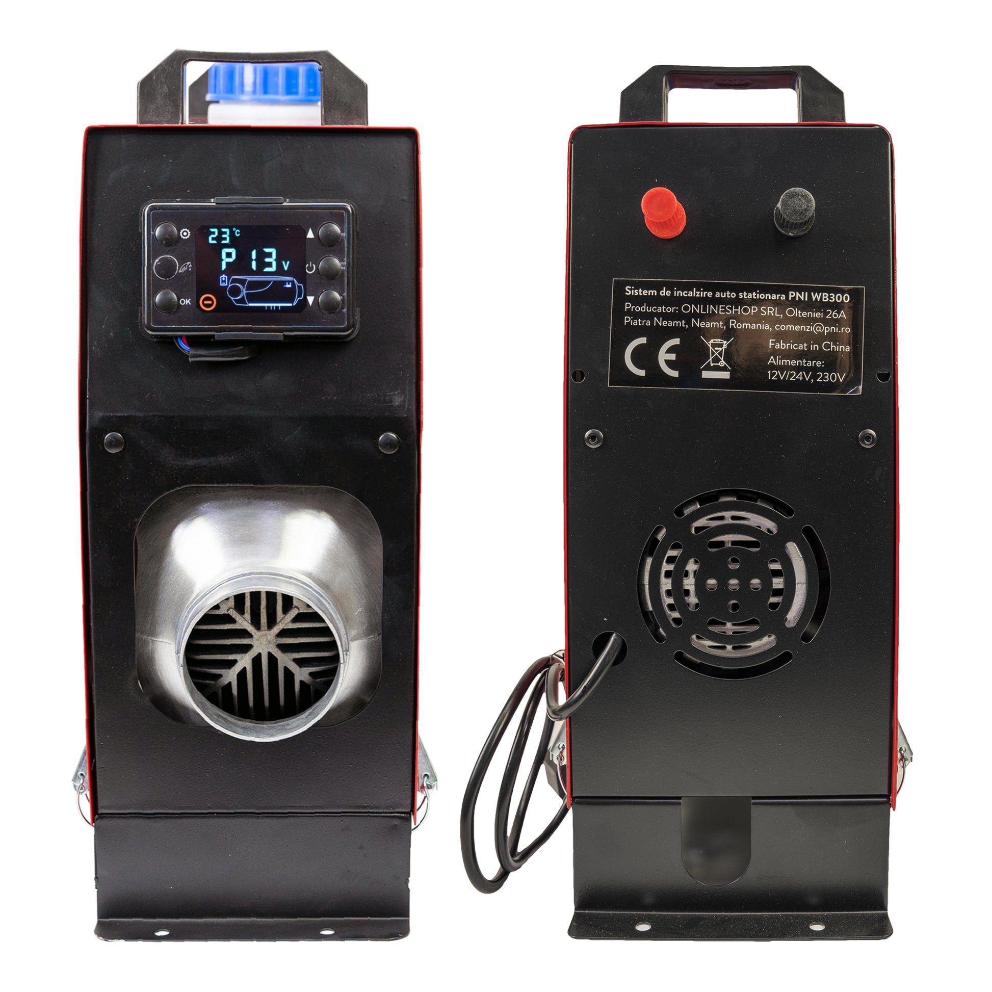 Sistem de incalzire auto stationara PNI WB300 Diesel 5kW 12V, 24V, 230V, 10 niveluri de putere sirocou