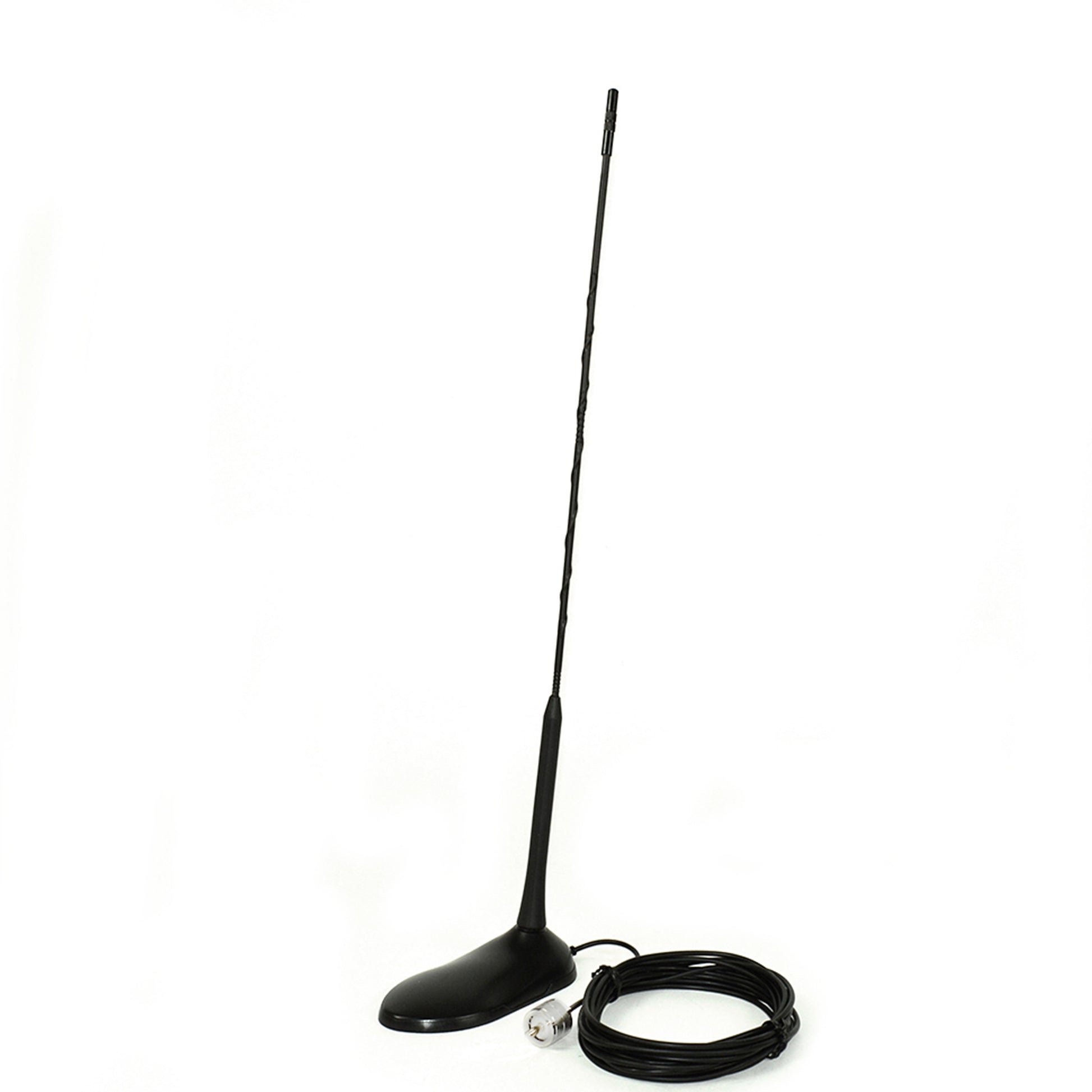 Antena CB PNI Extra 45, cu magnet inclus, lungime 45 cm, SWR 1.0, 26-30MHz, 150W, fibra de sticla