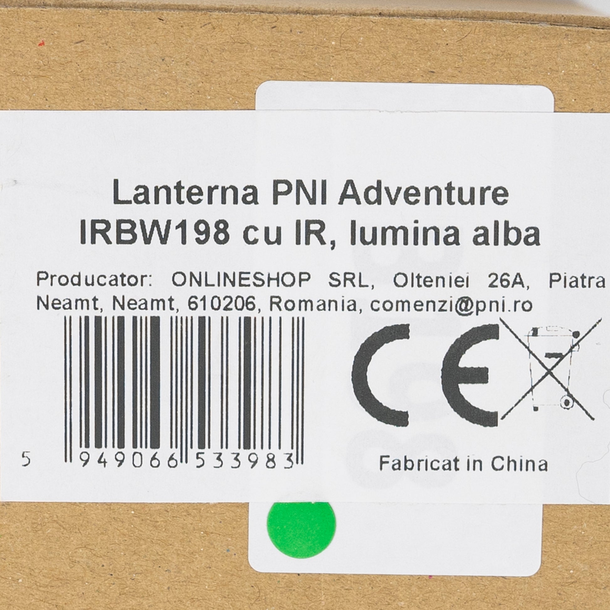 Lanterna PNI Adventure IRBW198, focus, Li-Ion 3000mAh, IR850, IR940 si lumina alba
