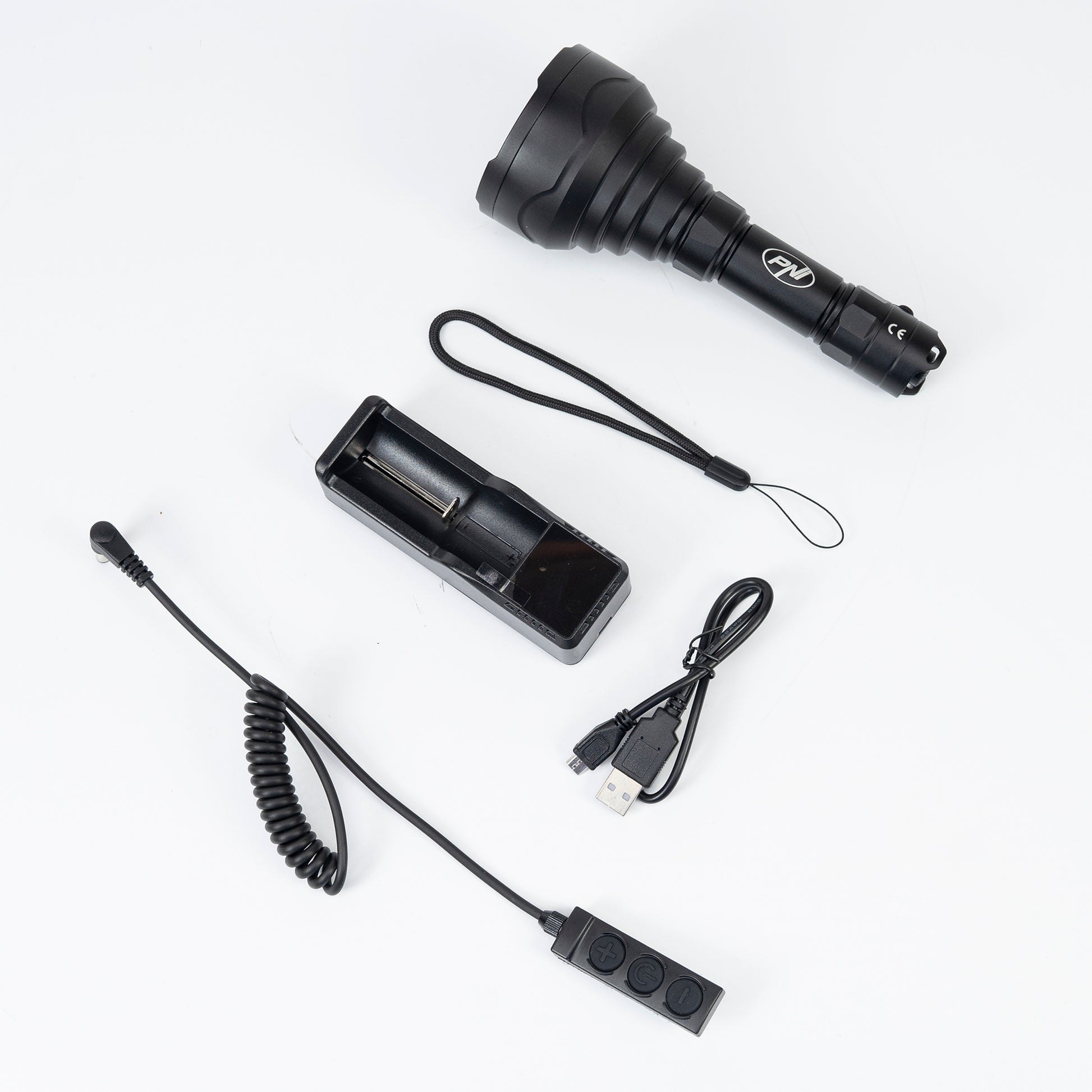 Lanterna PNI Adventure F900, 66 mm, focus 630lm, 900m, IP68, negru